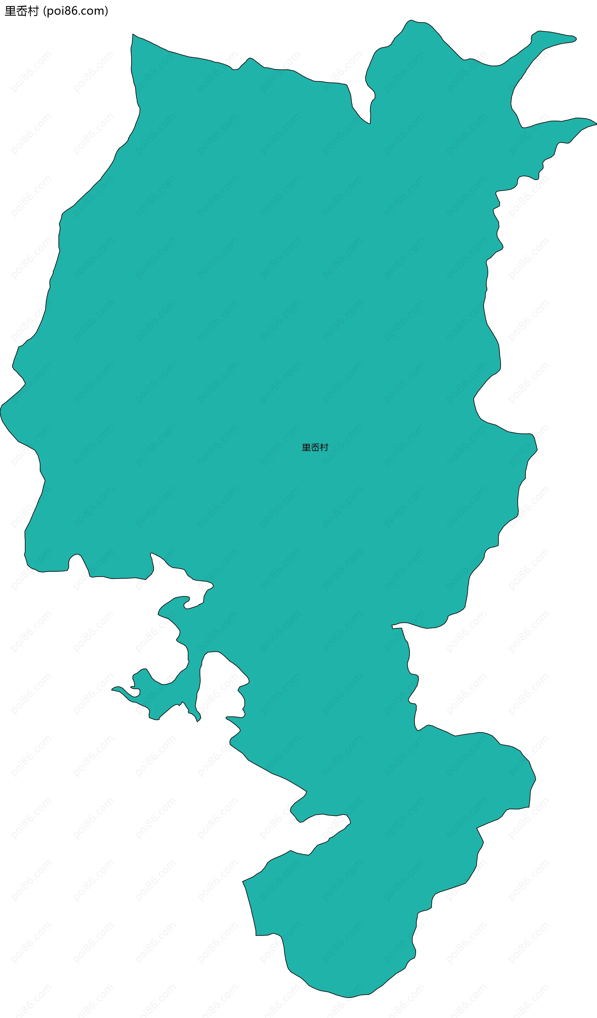 里岙村边界地图