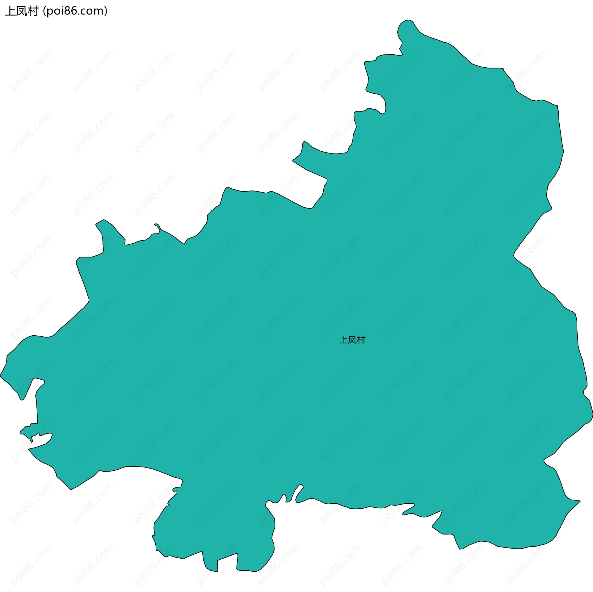 上凤村边界地图