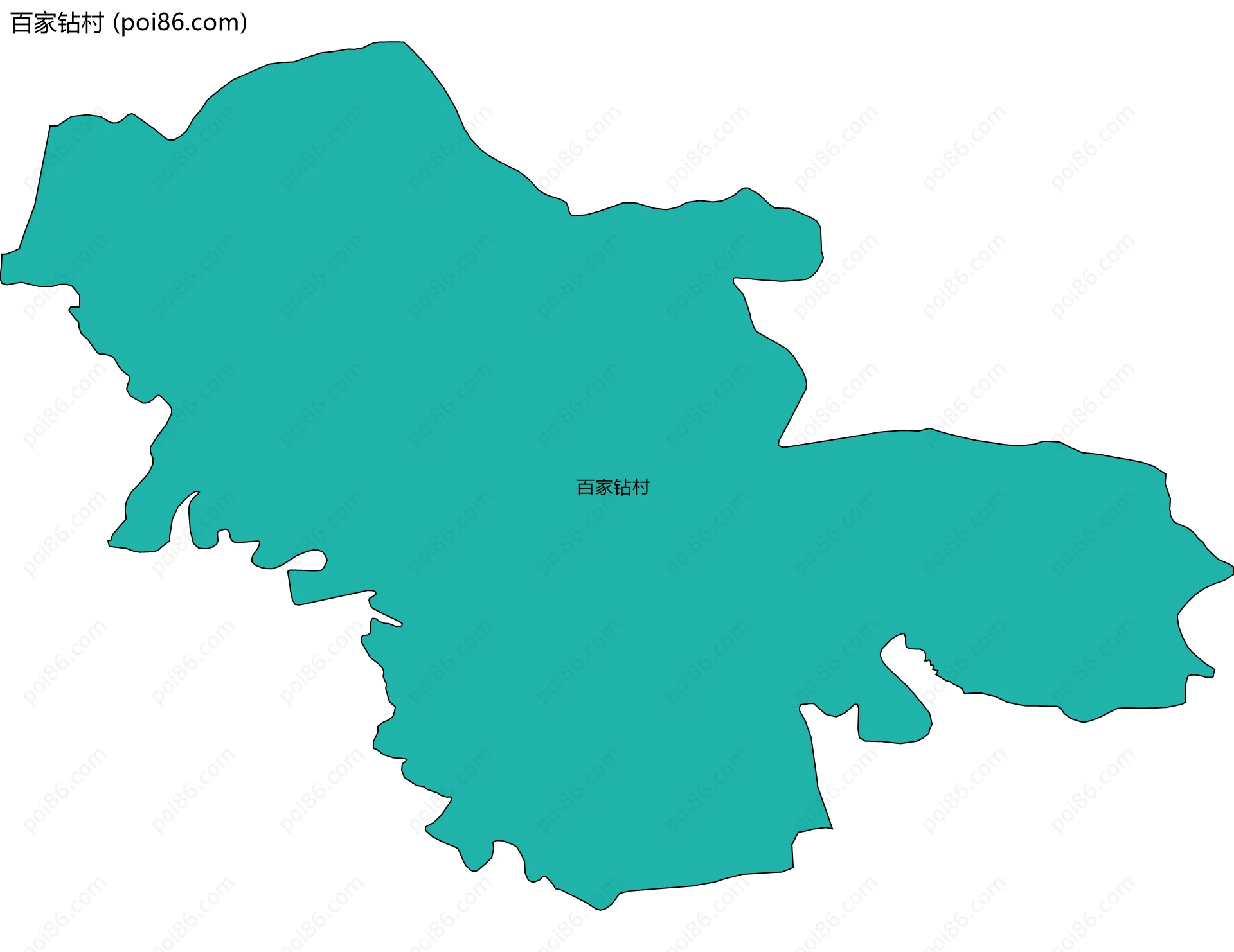 百家钻村边界地图