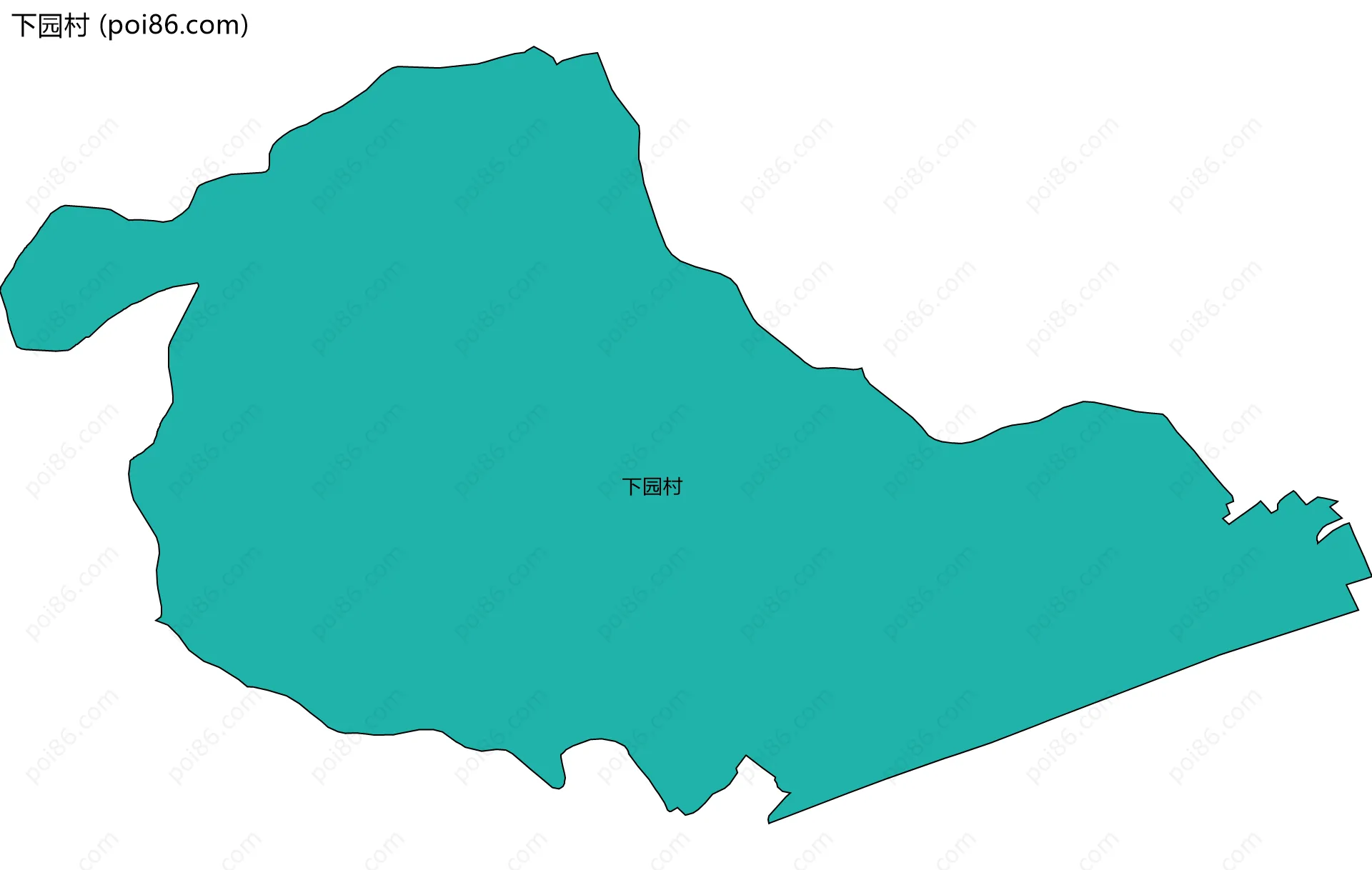 下园村边界地图