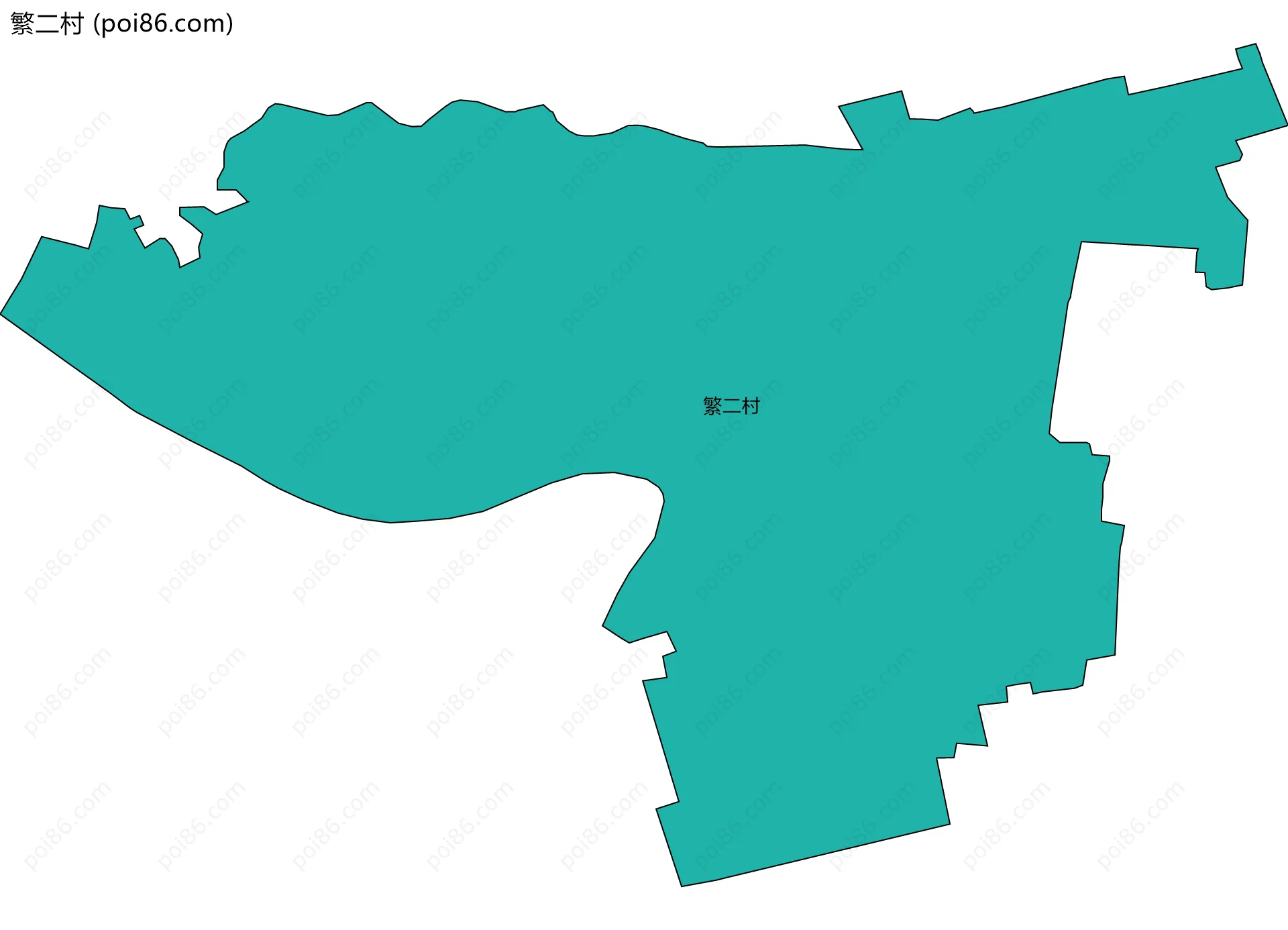 繁二村边界地图