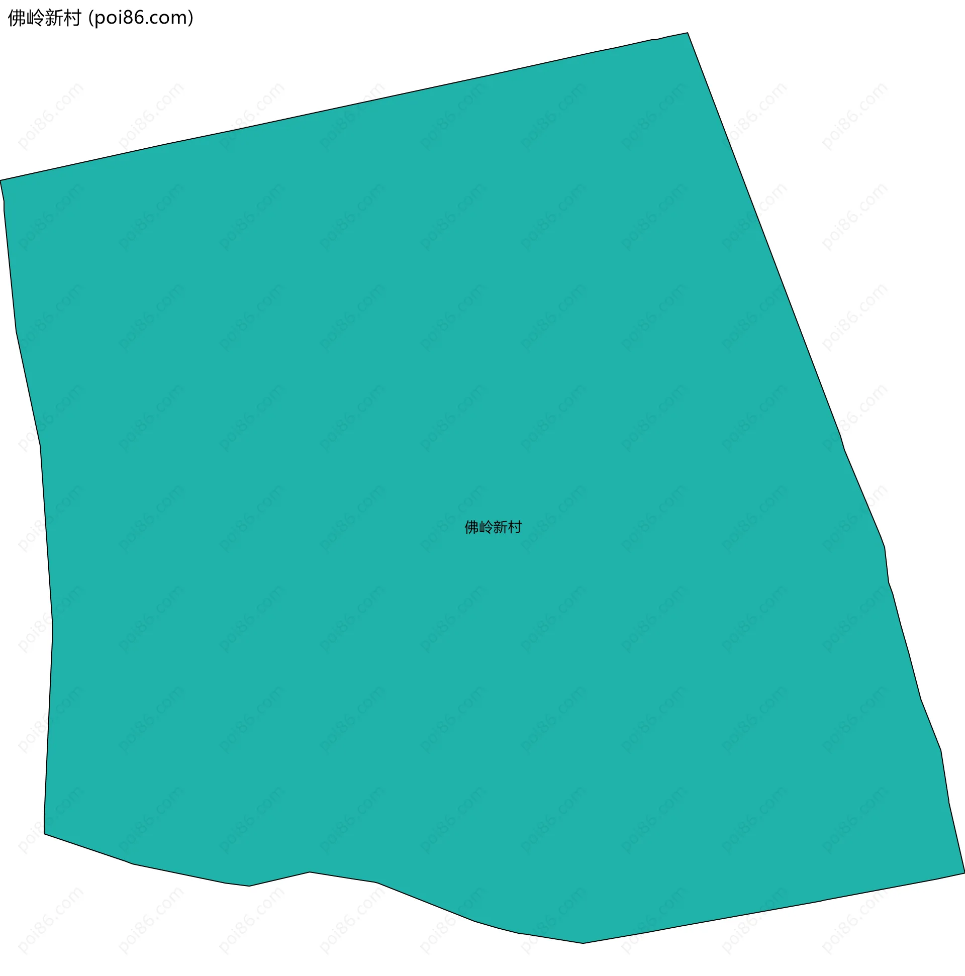 佛岭新村边界地图