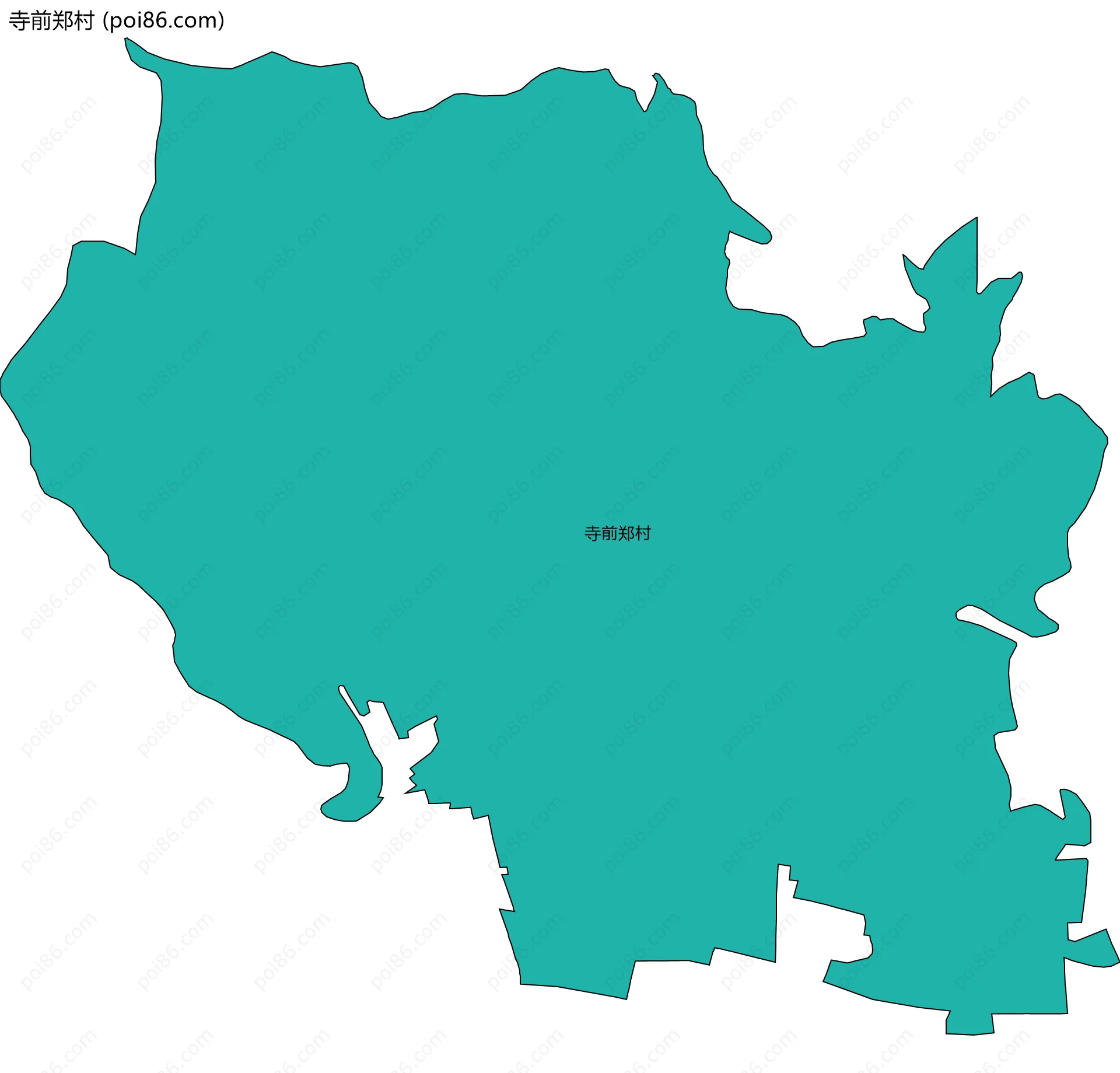 寺前郑村边界地图