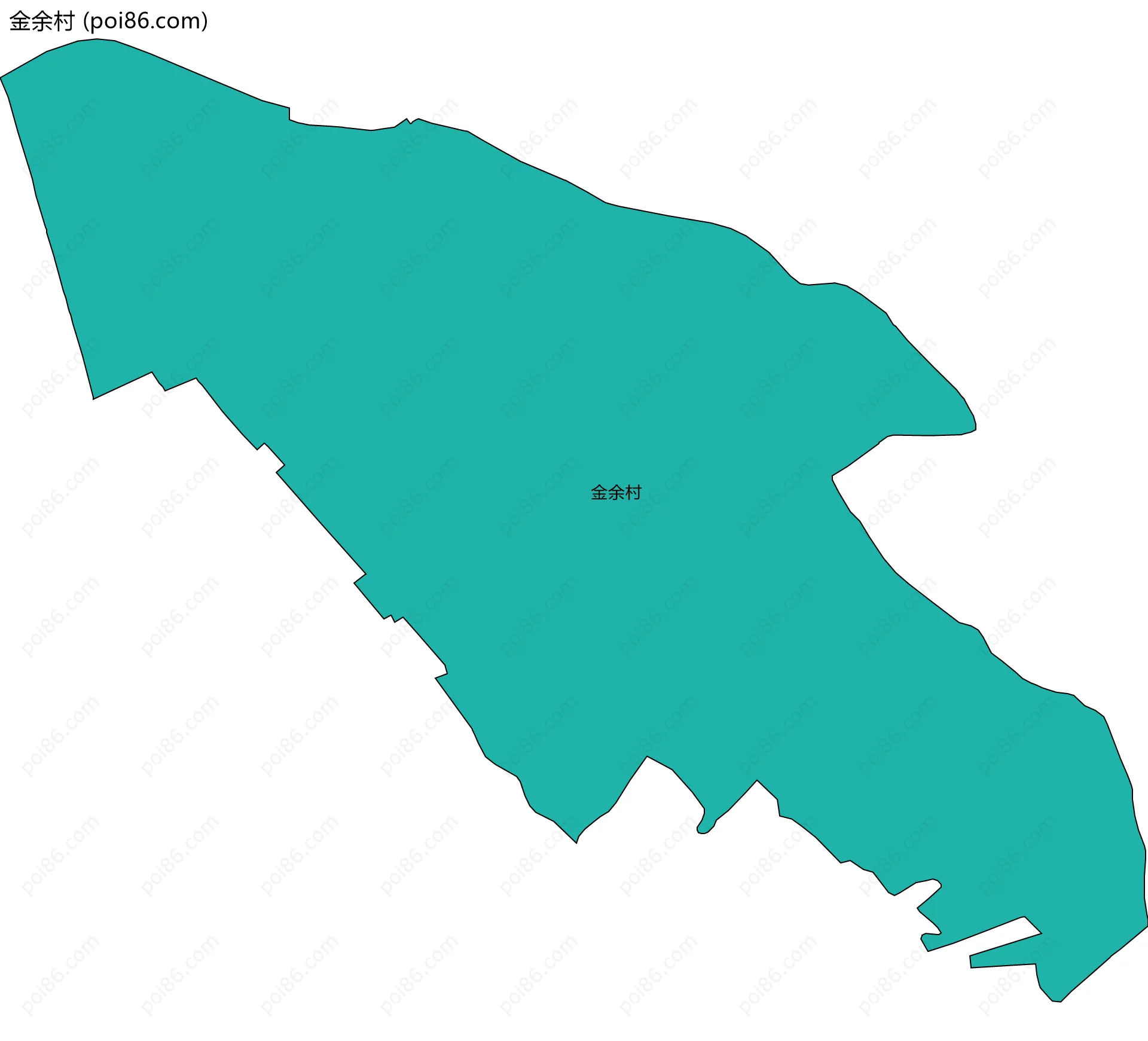 金余村边界地图