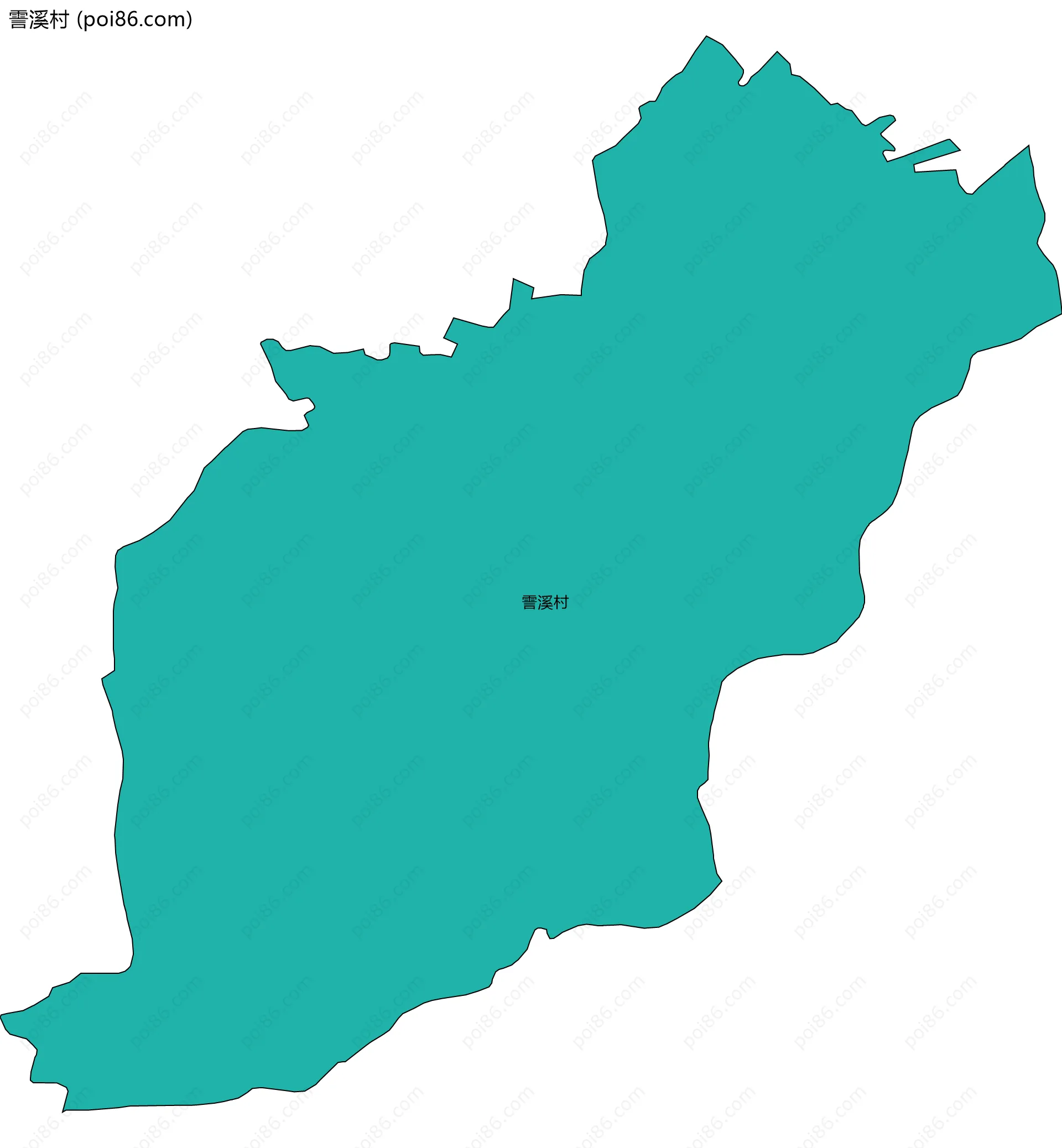 霅溪村边界地图