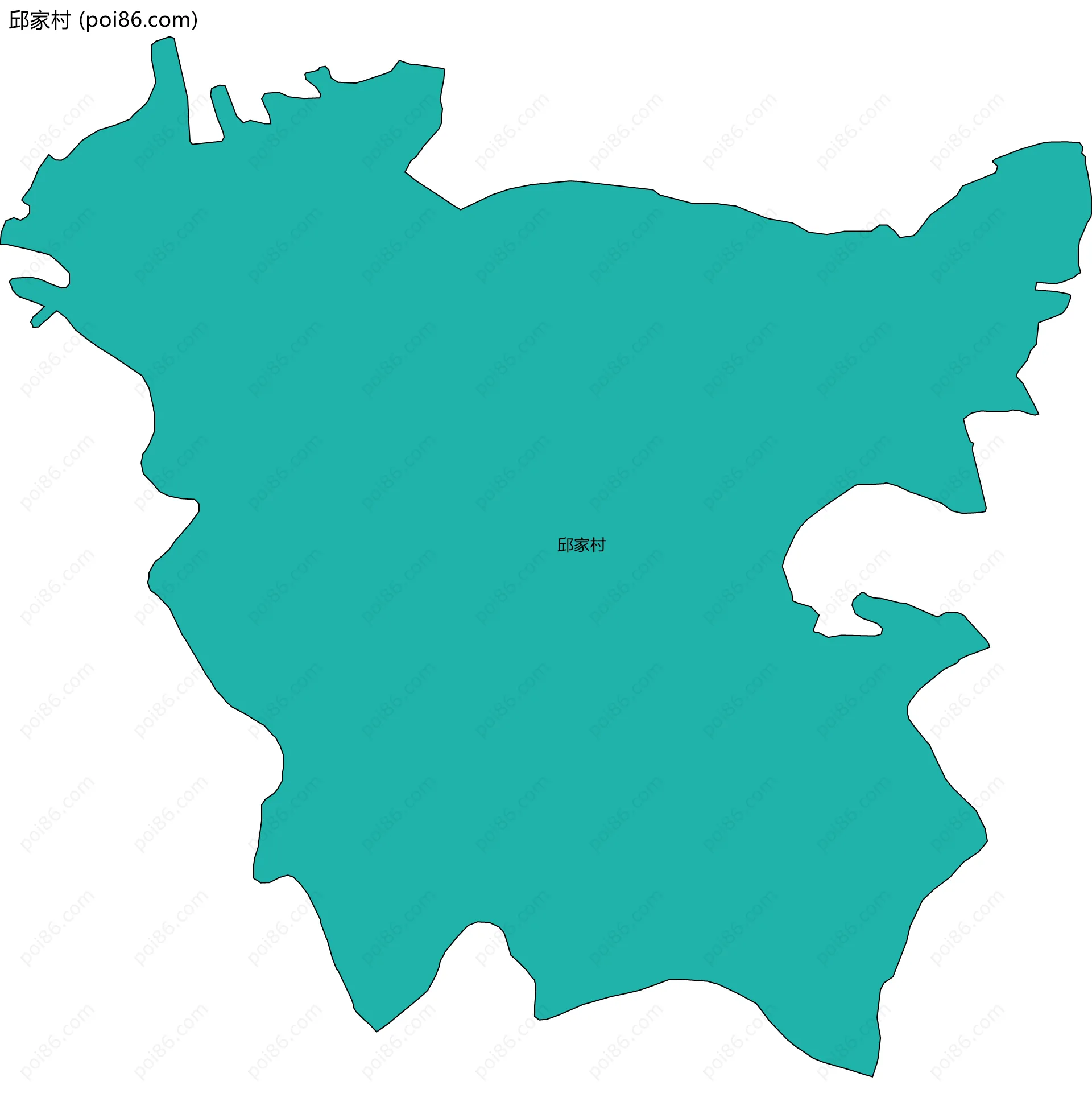 邱家村边界地图