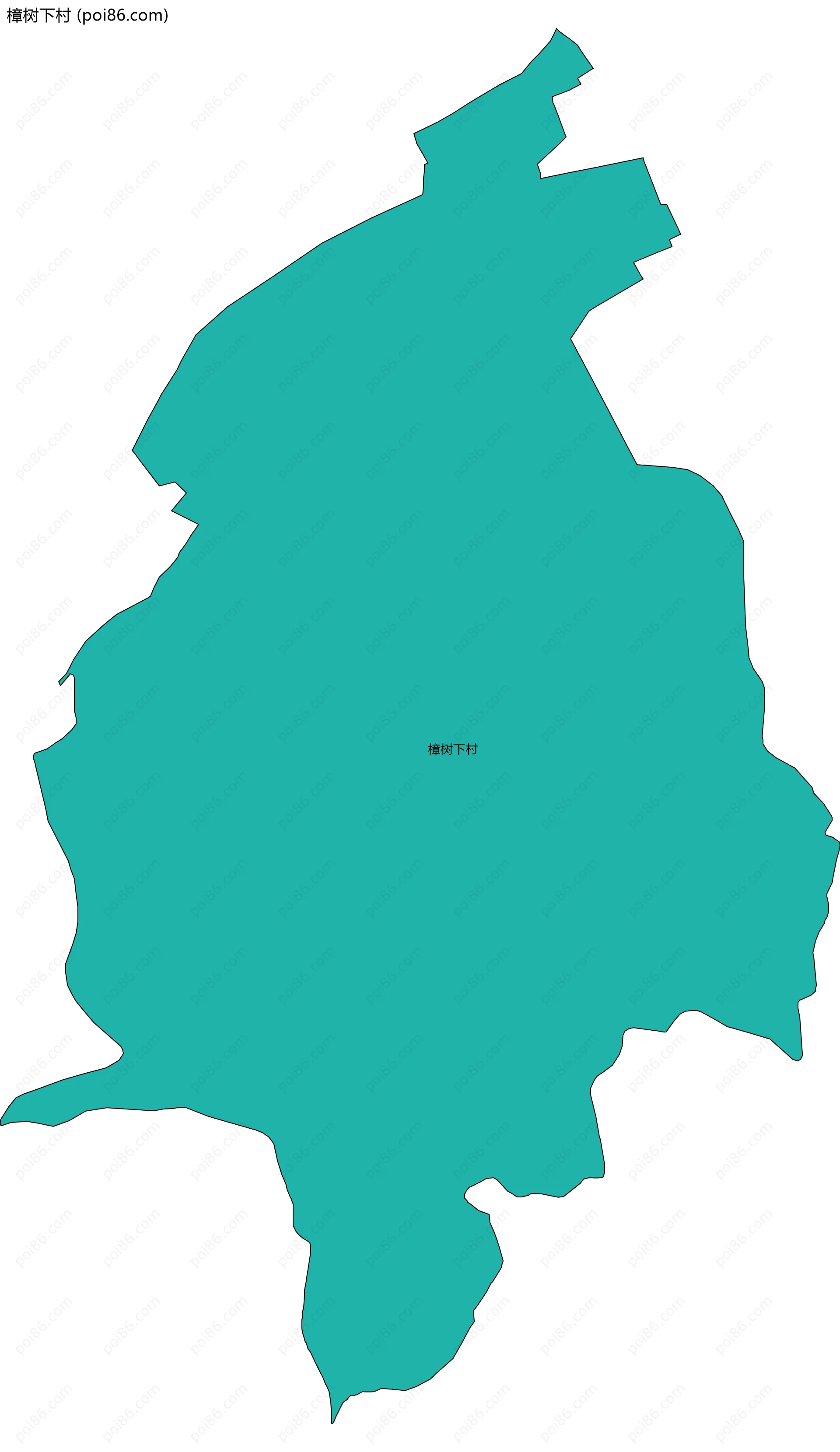 樟树下村边界地图