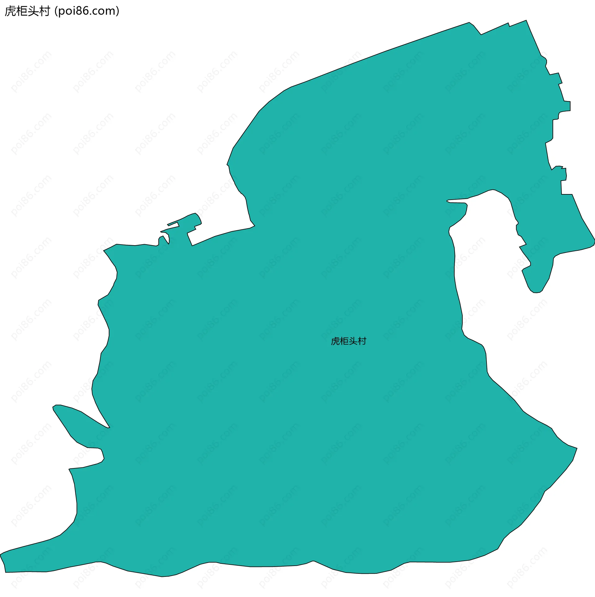 虎柜头村边界地图