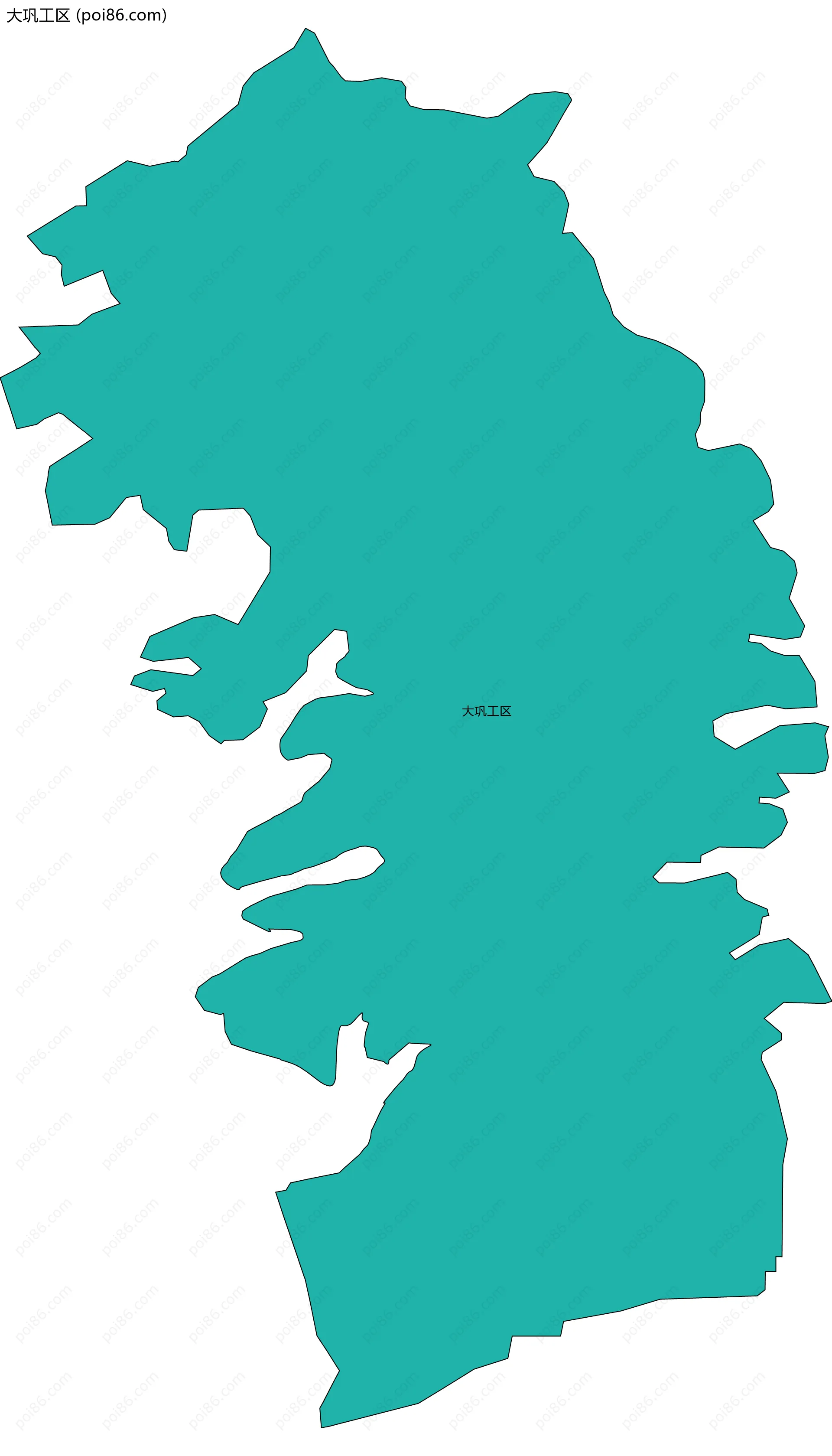 大巩工区边界地图