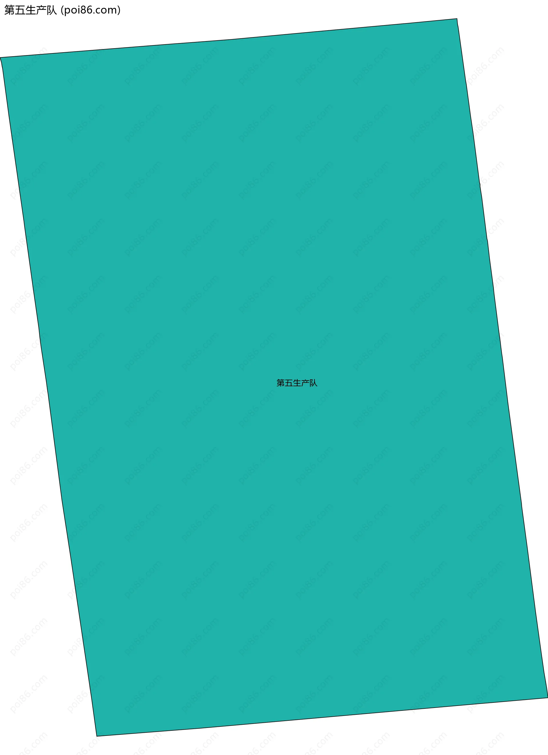 第五生产队边界地图