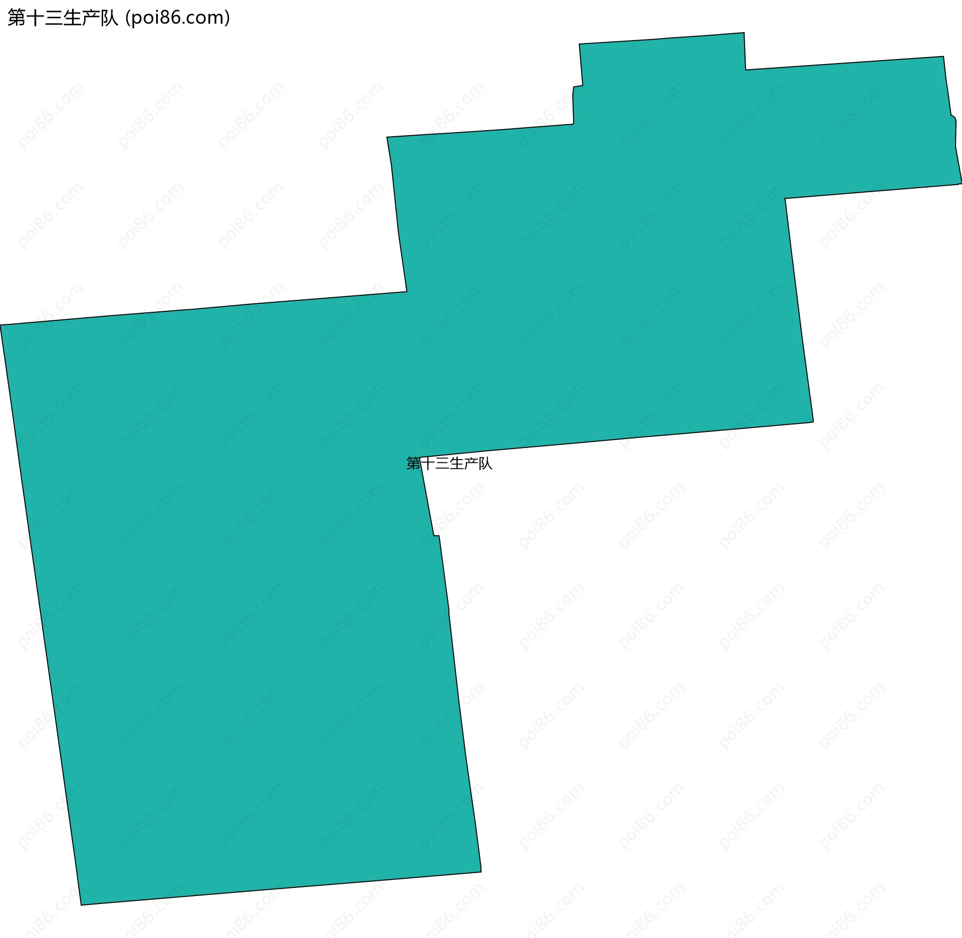 第十三生产队边界地图