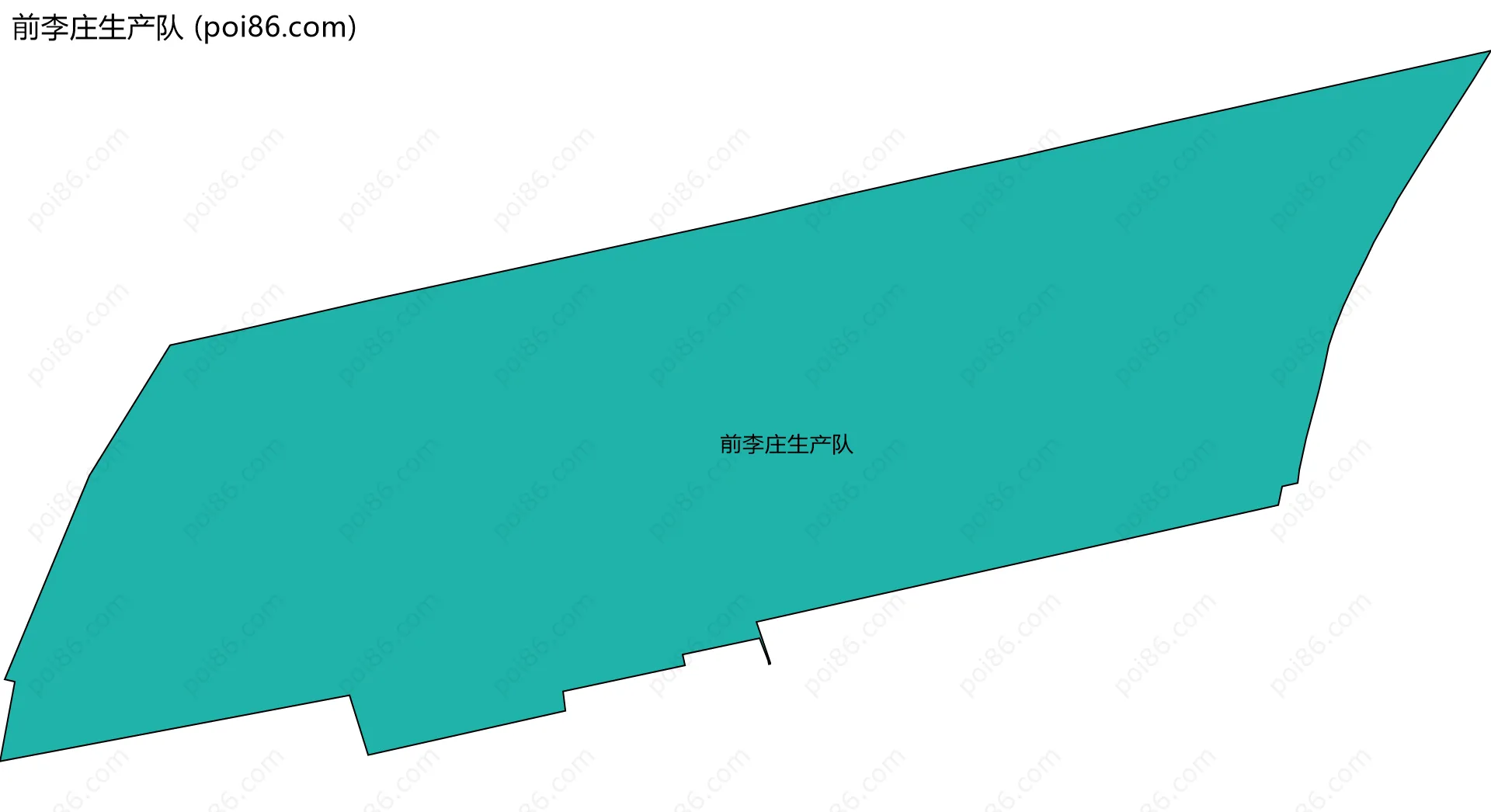 前李庄生产队边界地图