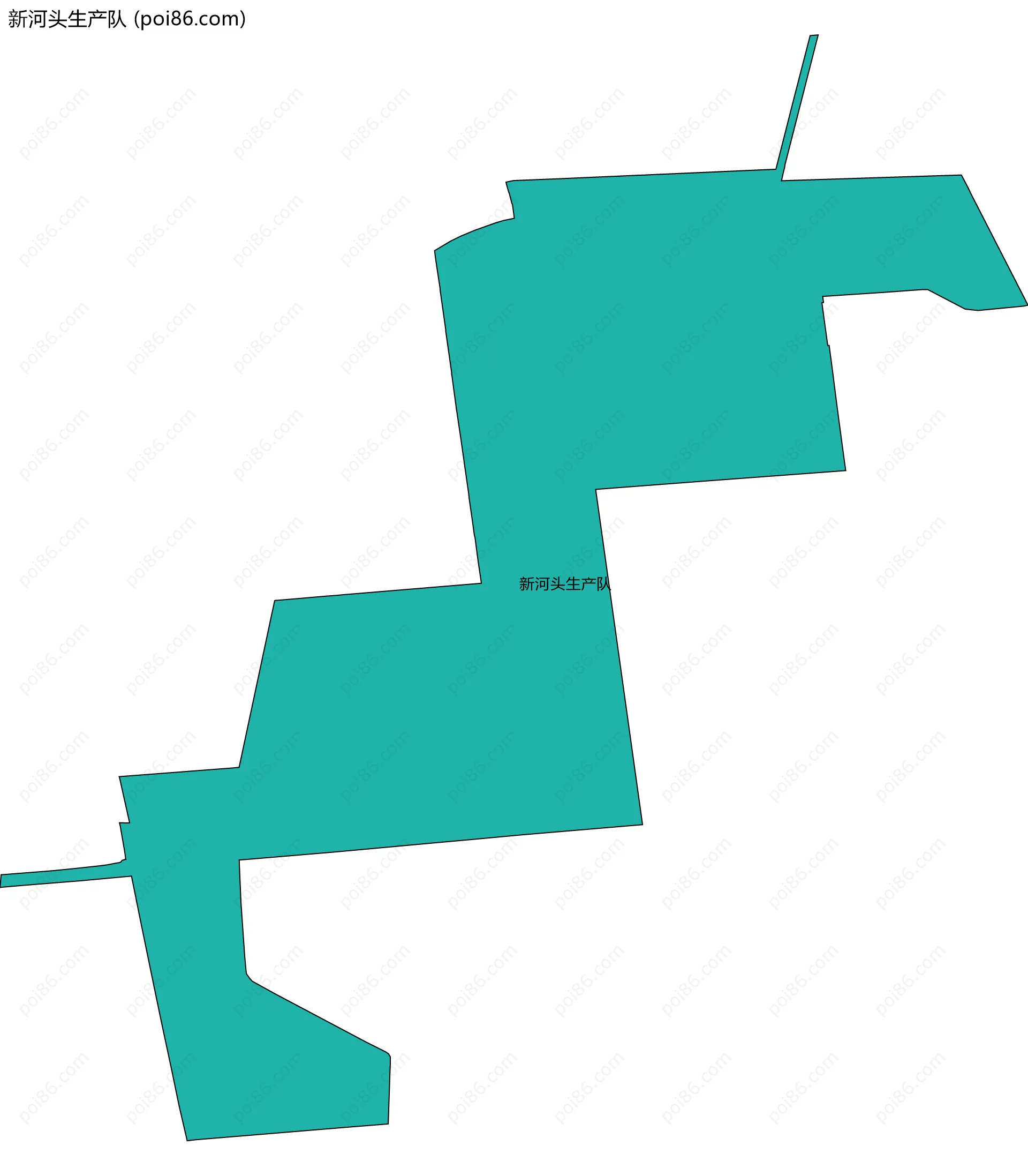 新河头生产队边界地图