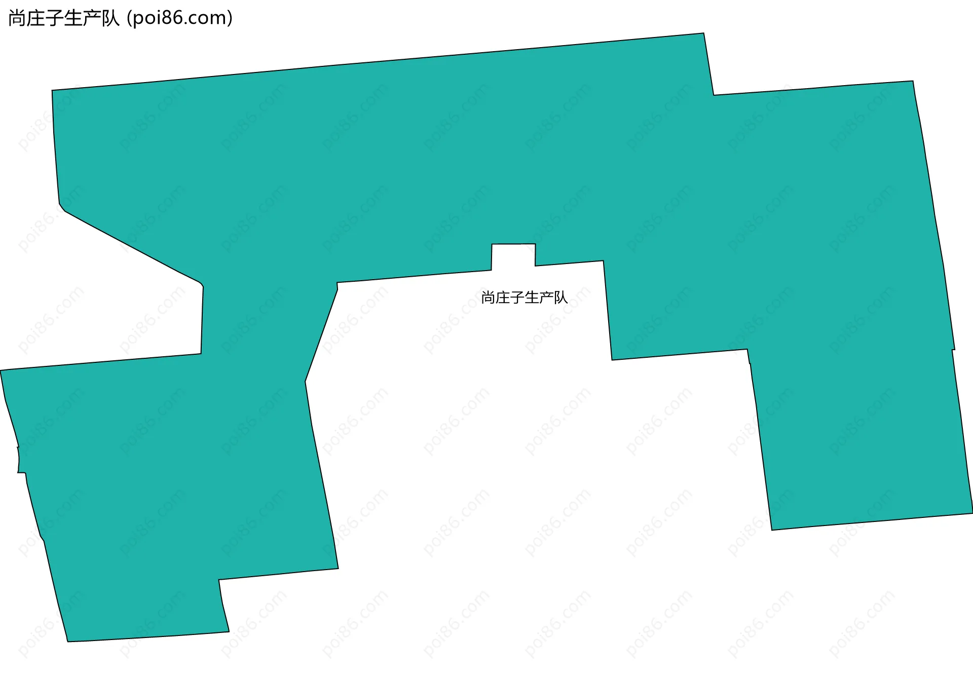 尚庄子生产队边界地图