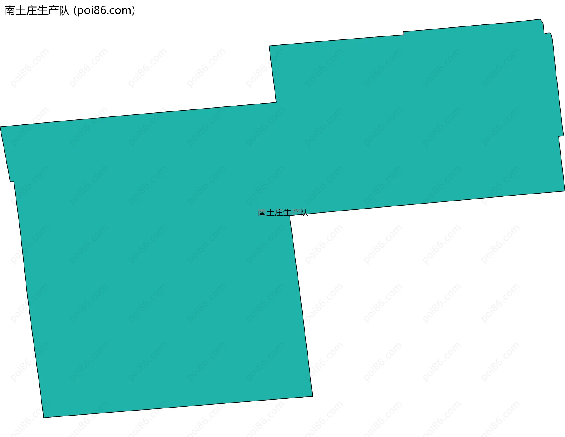 南土庄生产队边界地图