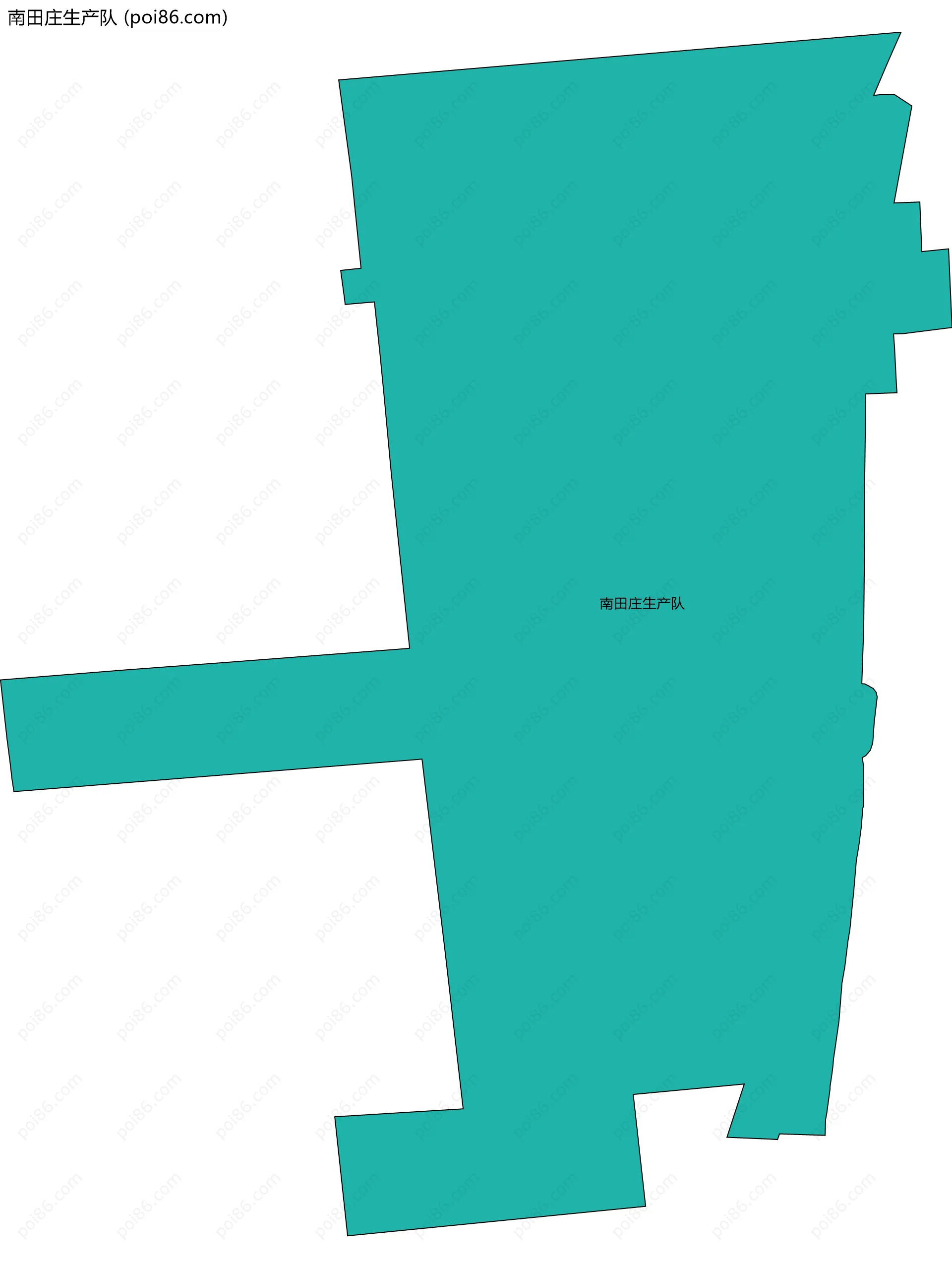 南田庄生产队边界地图