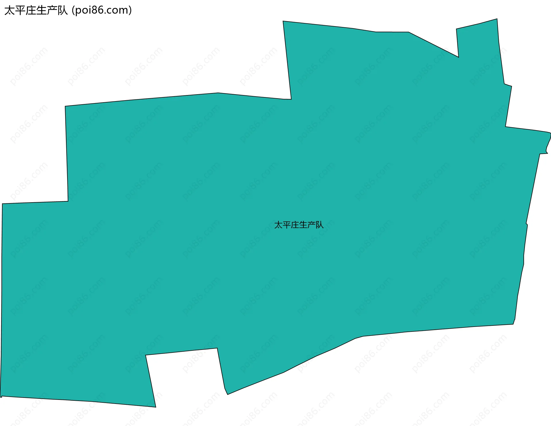 太平庄生产队边界地图