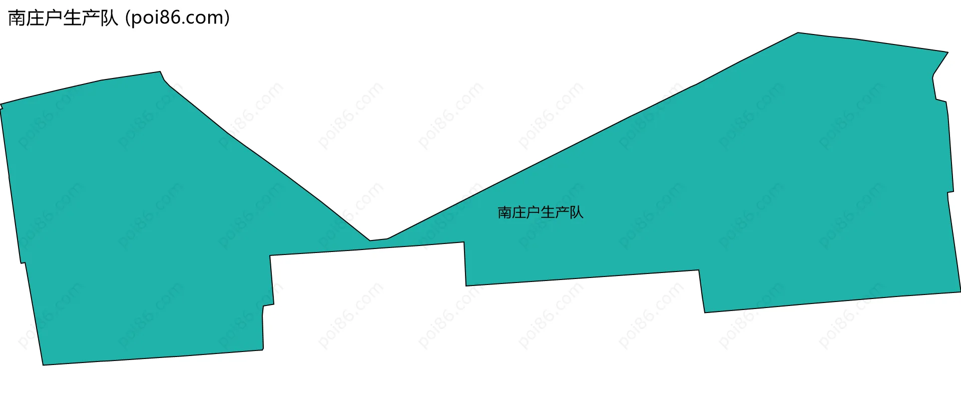 南庄户生产队边界地图