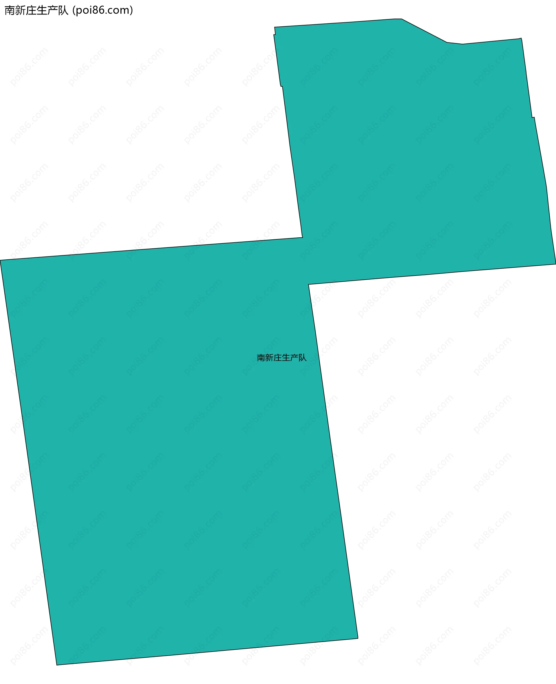 南新庄生产队边界地图