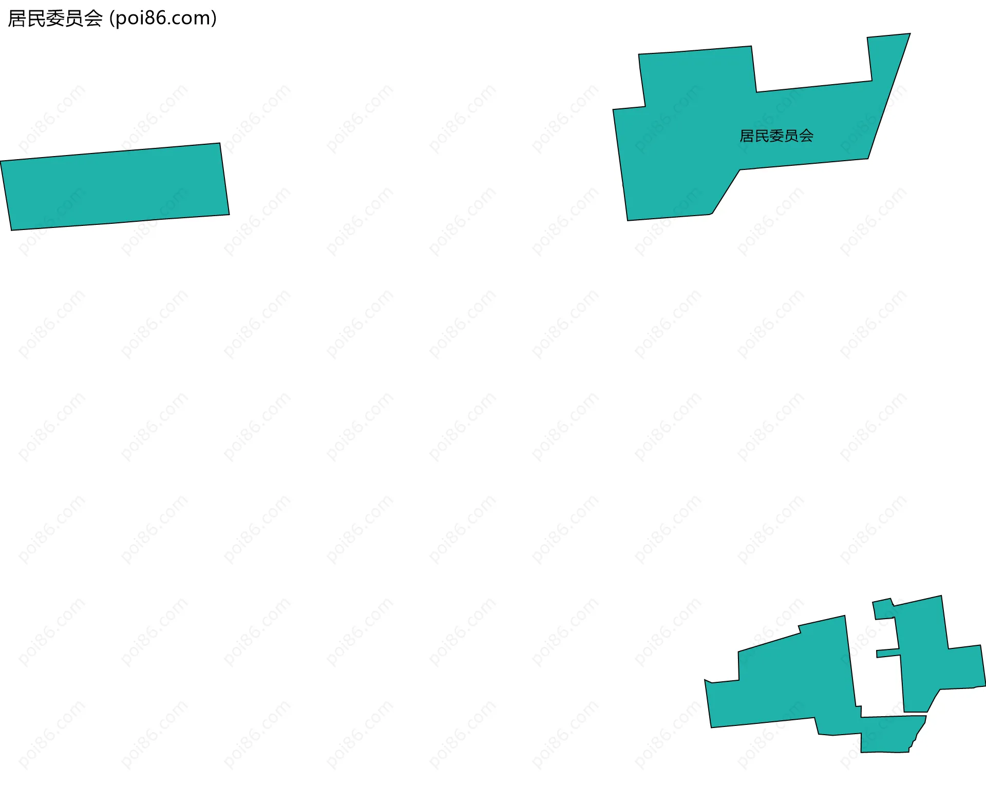 居民委员会边界地图