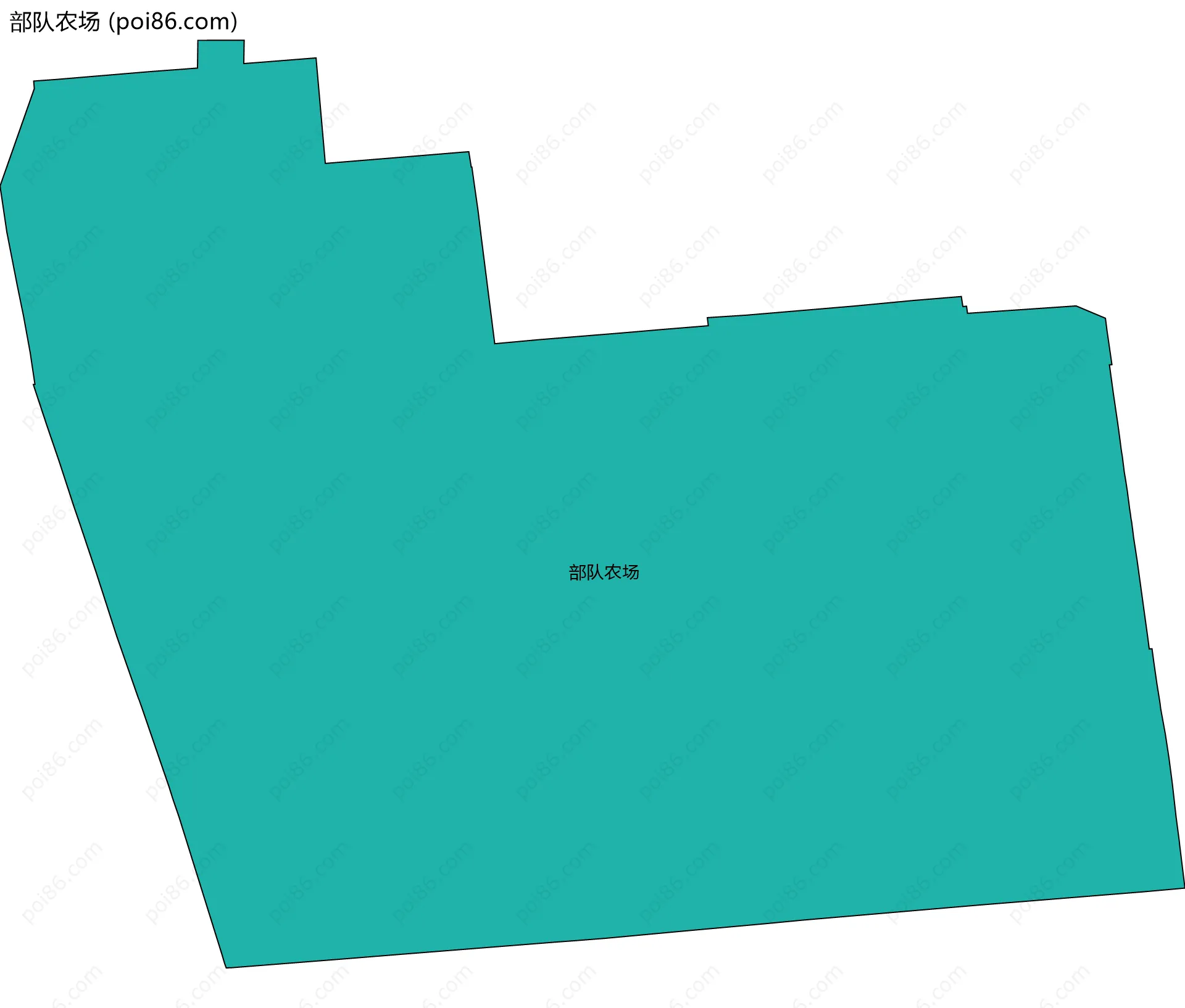 部队农场边界地图