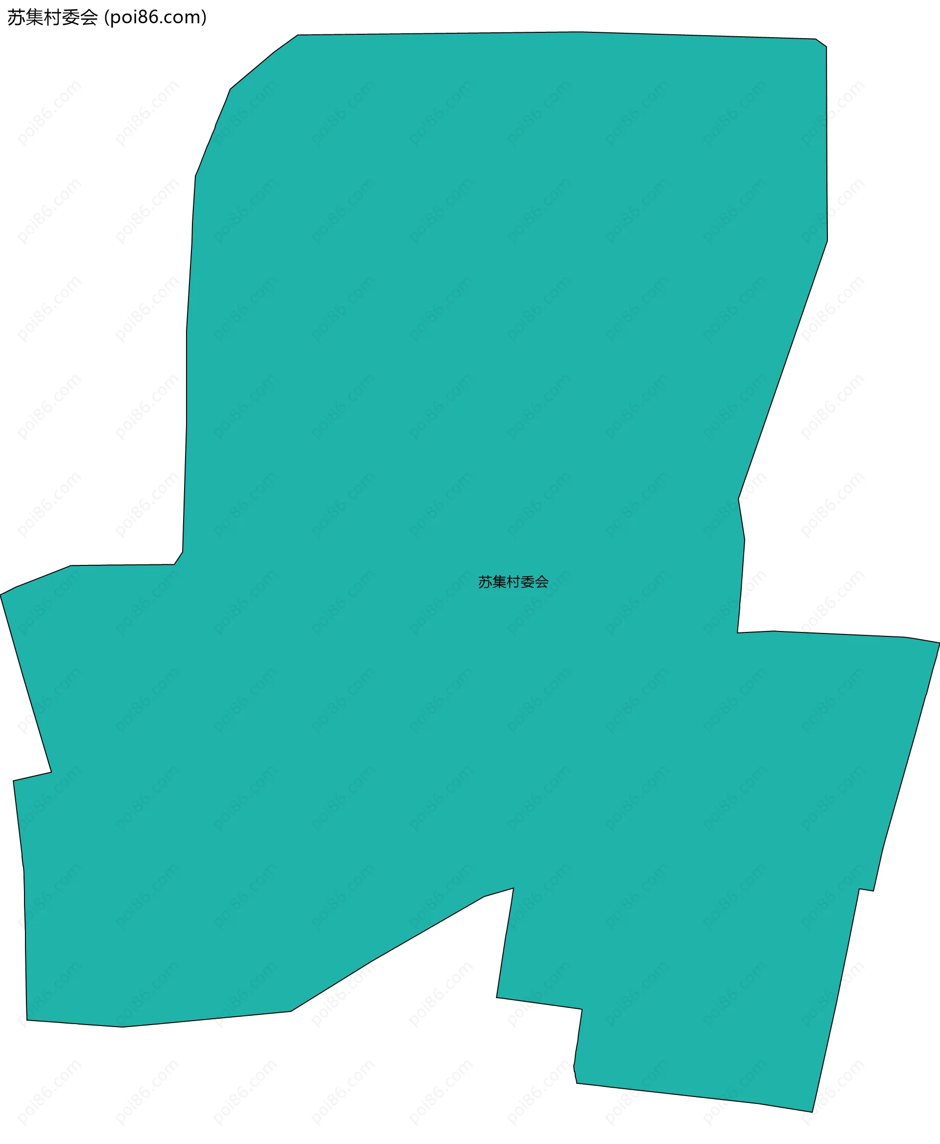 苏集村委会边界地图