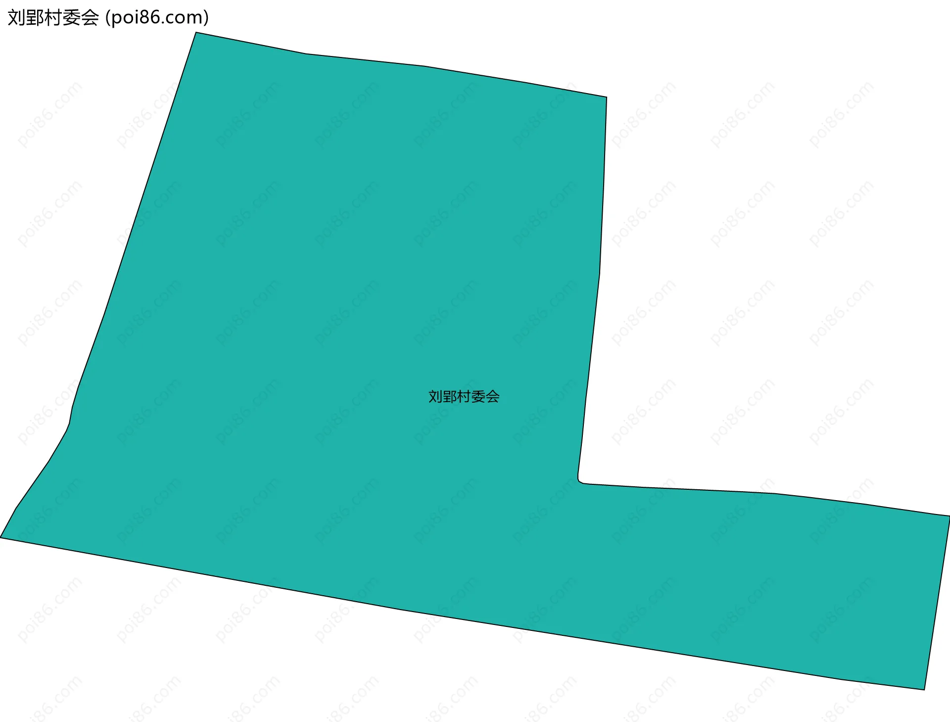 刘郢村委会边界地图