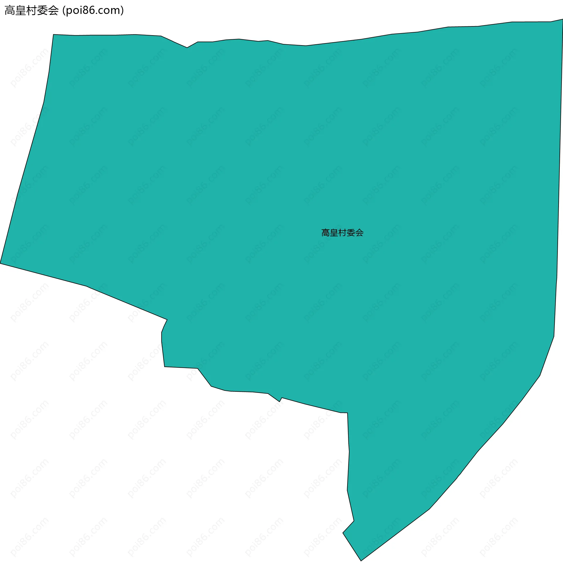 高皇村委会边界地图