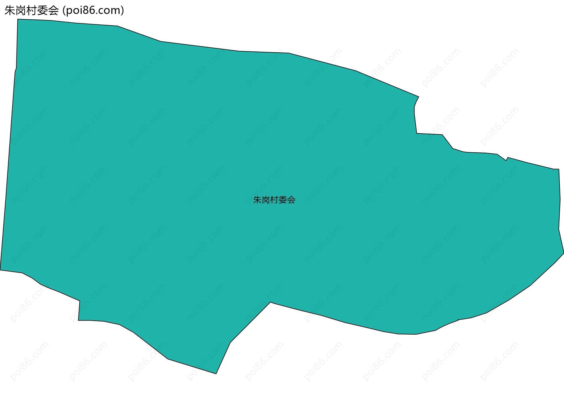 朱岗村委会边界地图