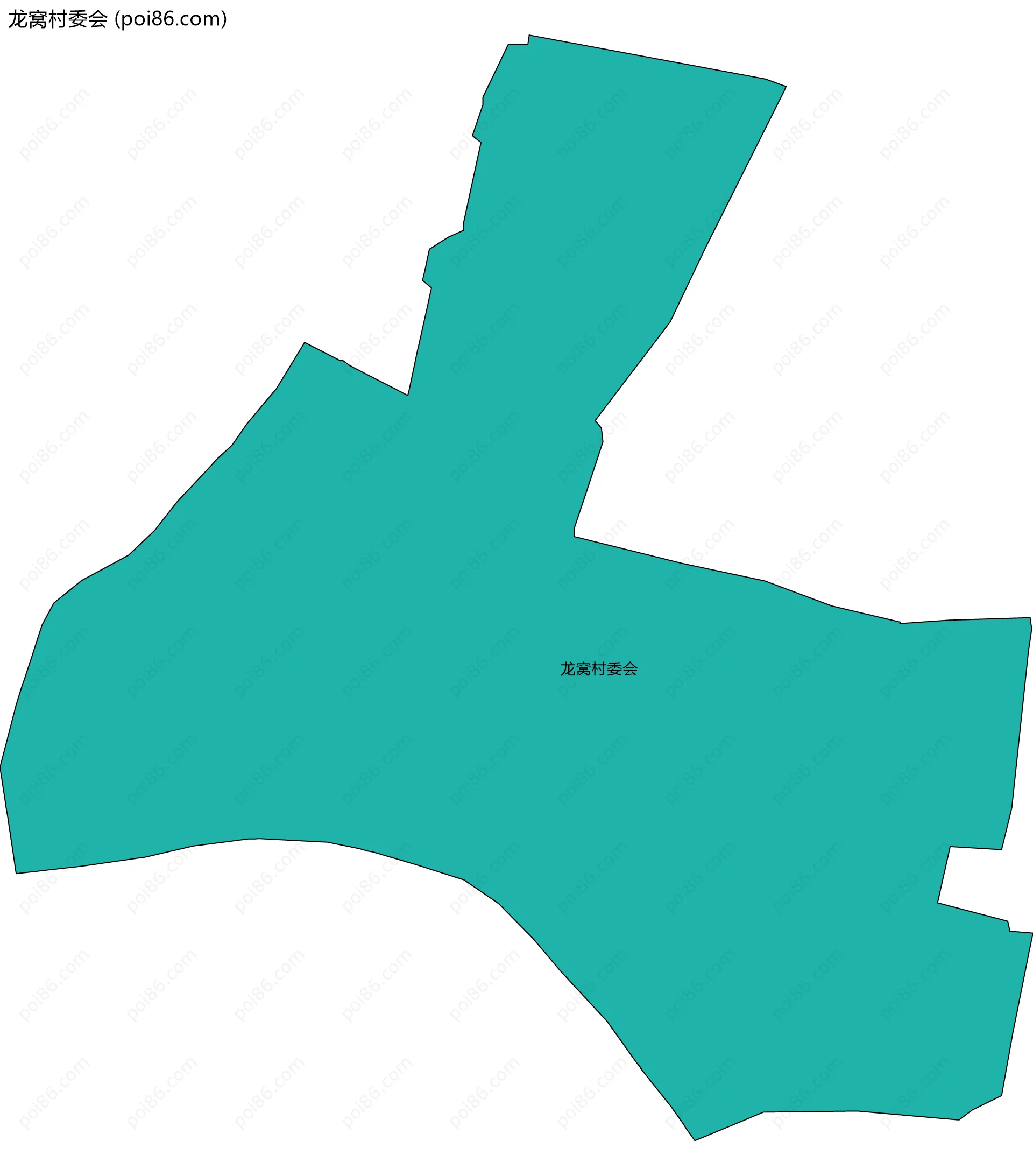 龙窝村委会边界地图