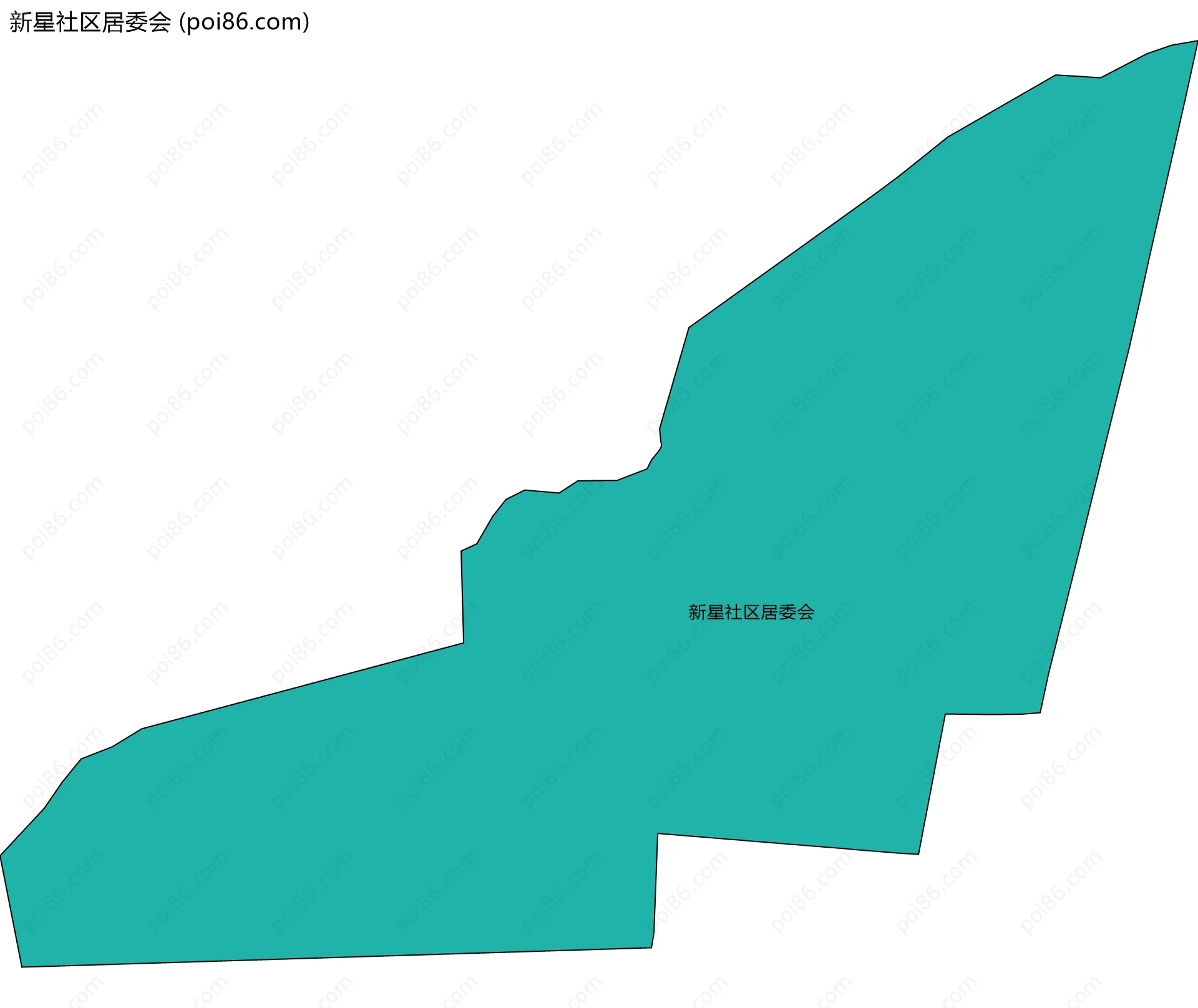 新星社区居委会边界地图