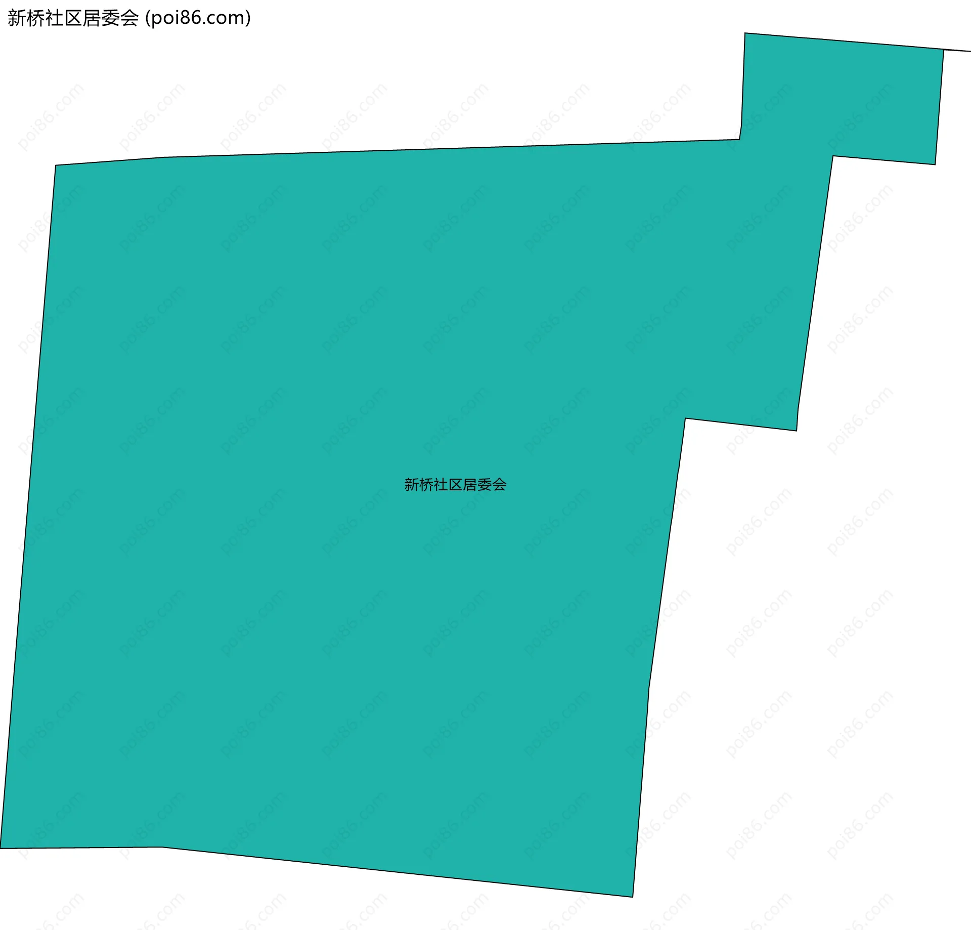 新桥社区居委会边界地图