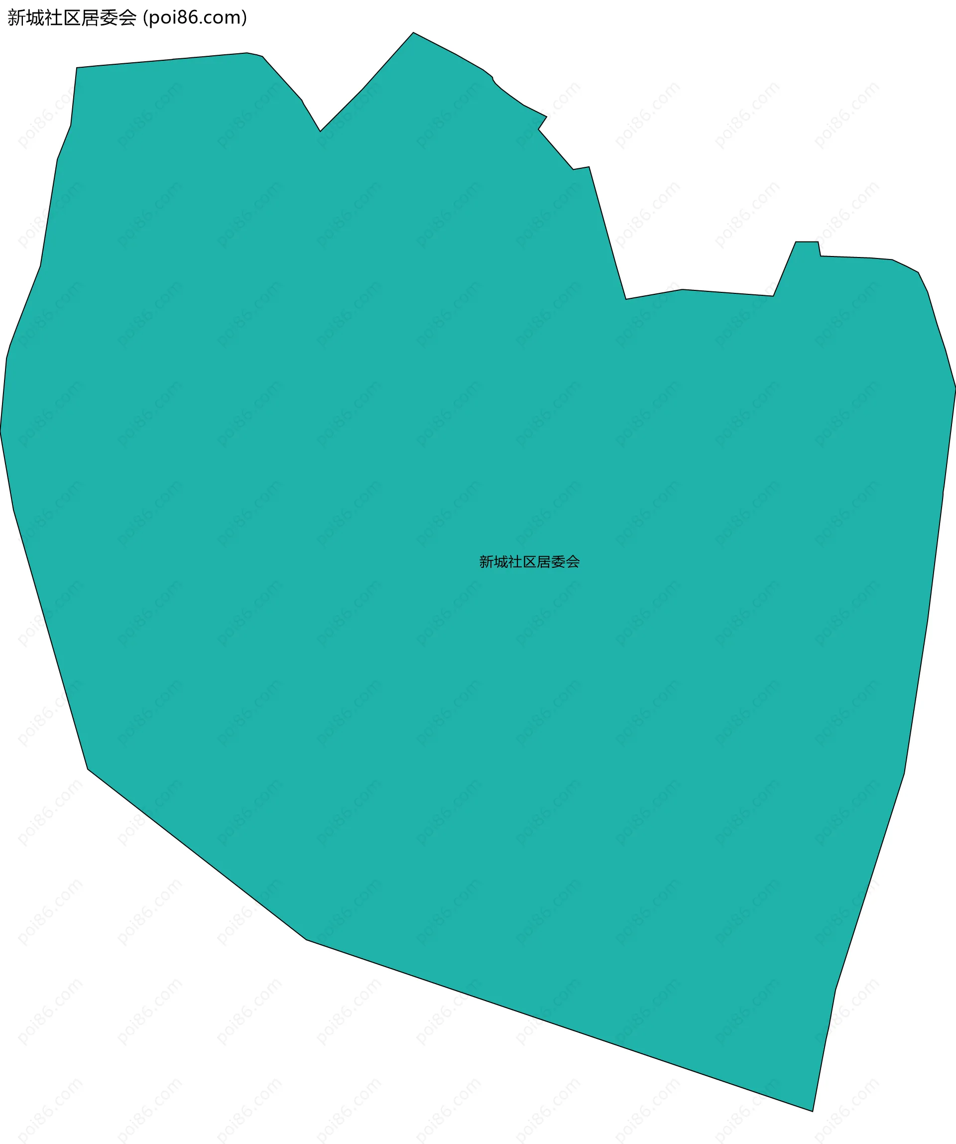新城社区居委会边界地图
