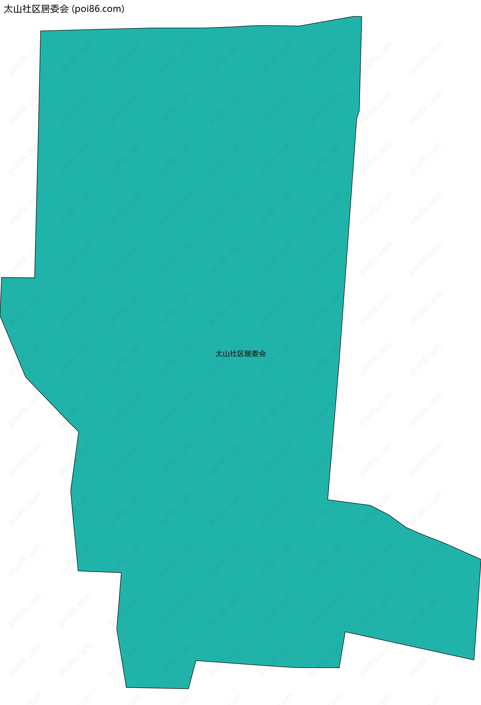 太山社区居委会边界地图