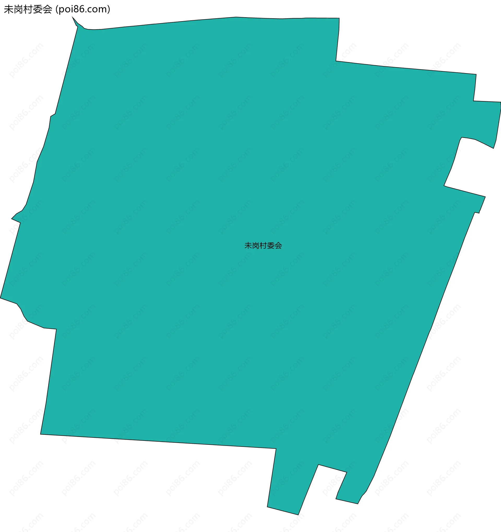 未岗村委会边界地图