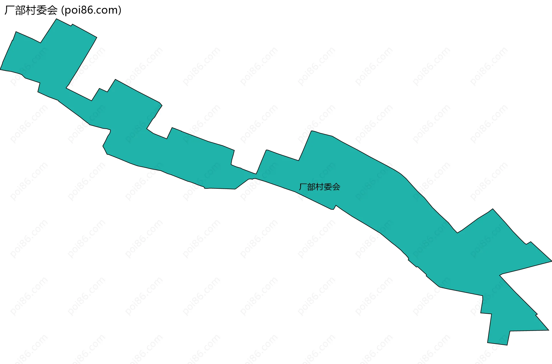 厂部村委会边界地图