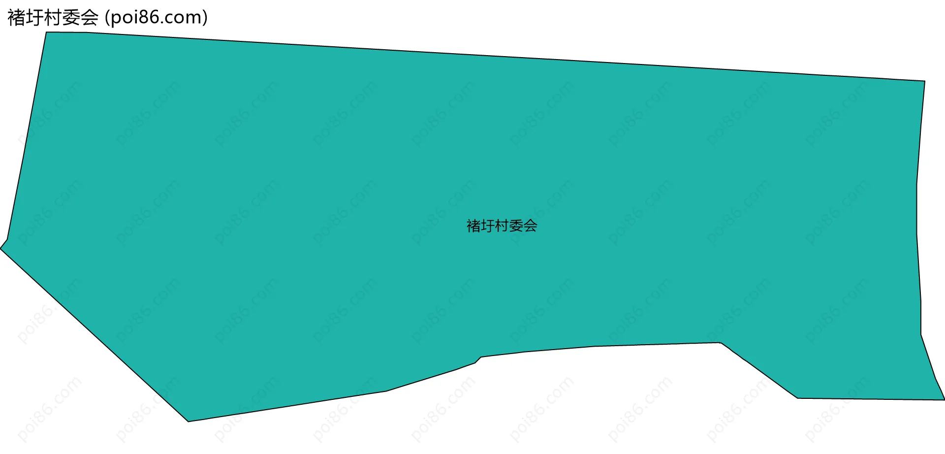 褚圩村委会边界地图