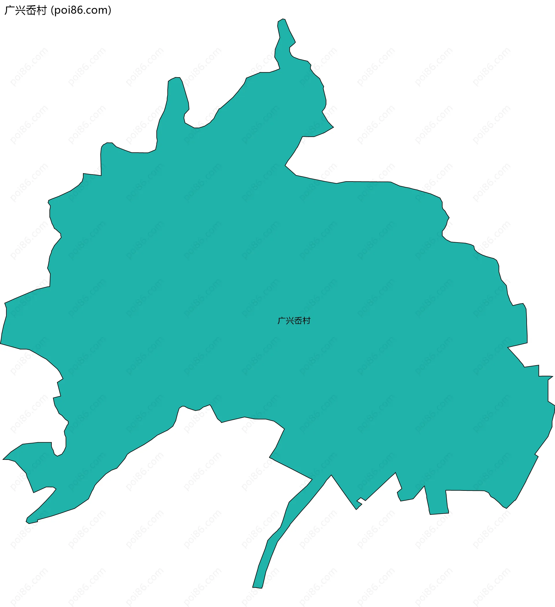 广兴岙村边界地图