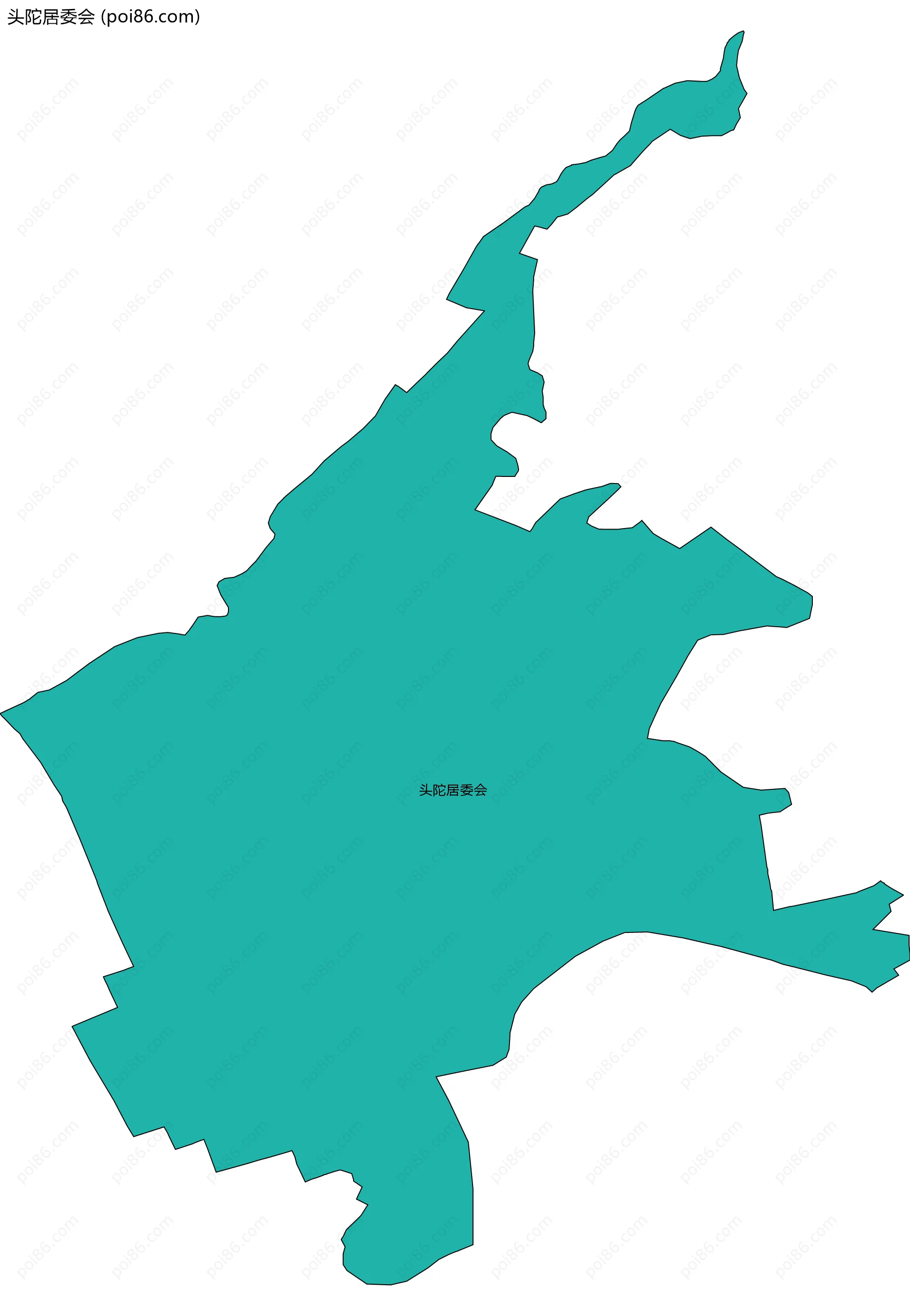 头陀居委会边界地图