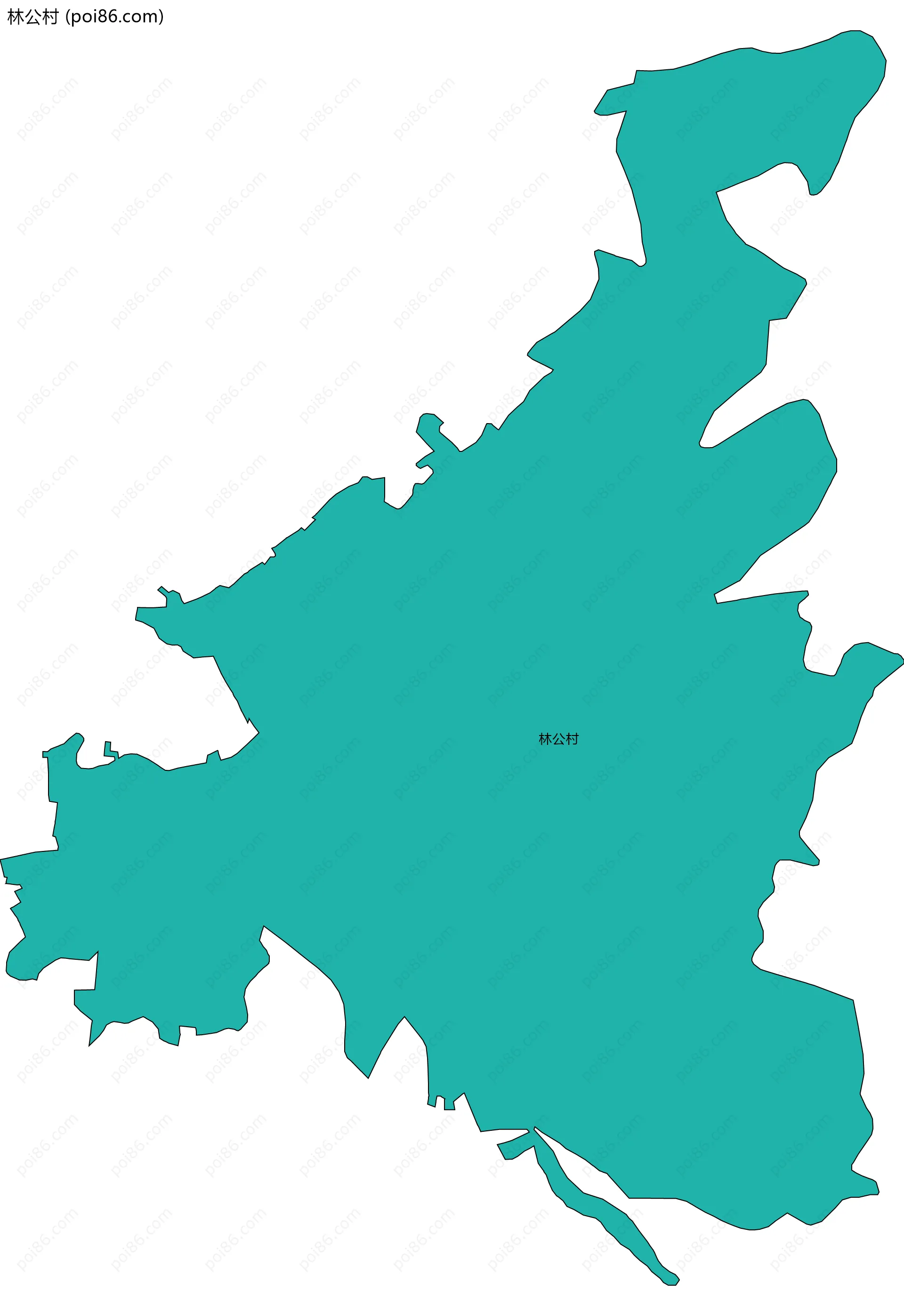 林公村边界地图