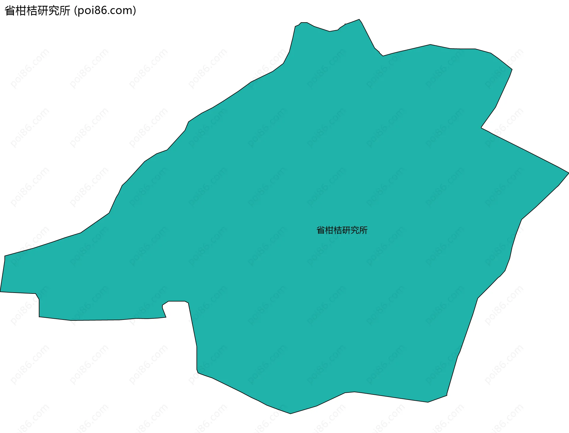 省柑桔研究所边界地图