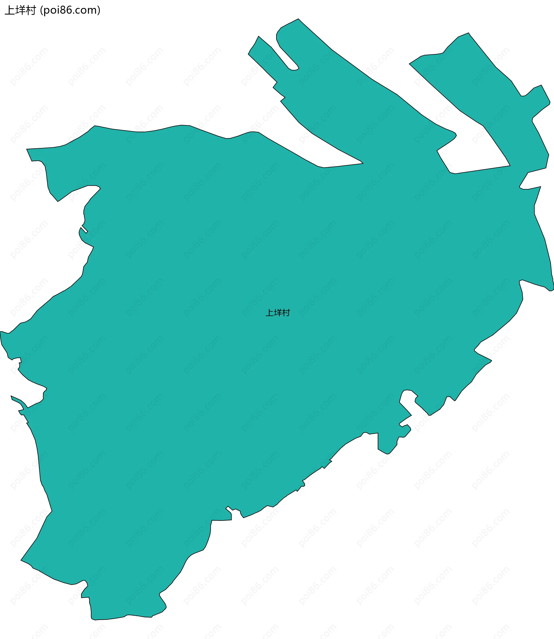 上垟村边界地图