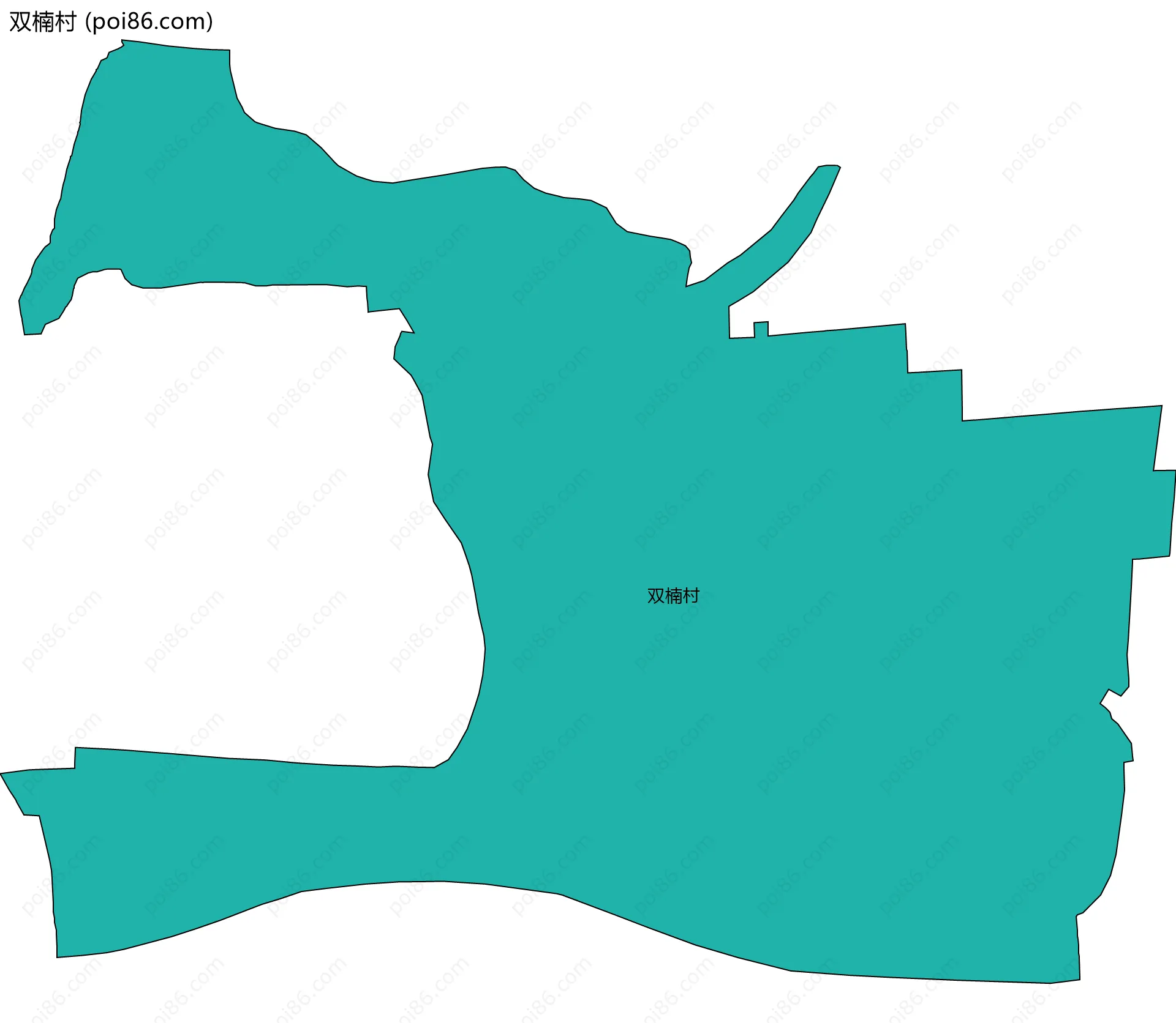 双楠村边界地图