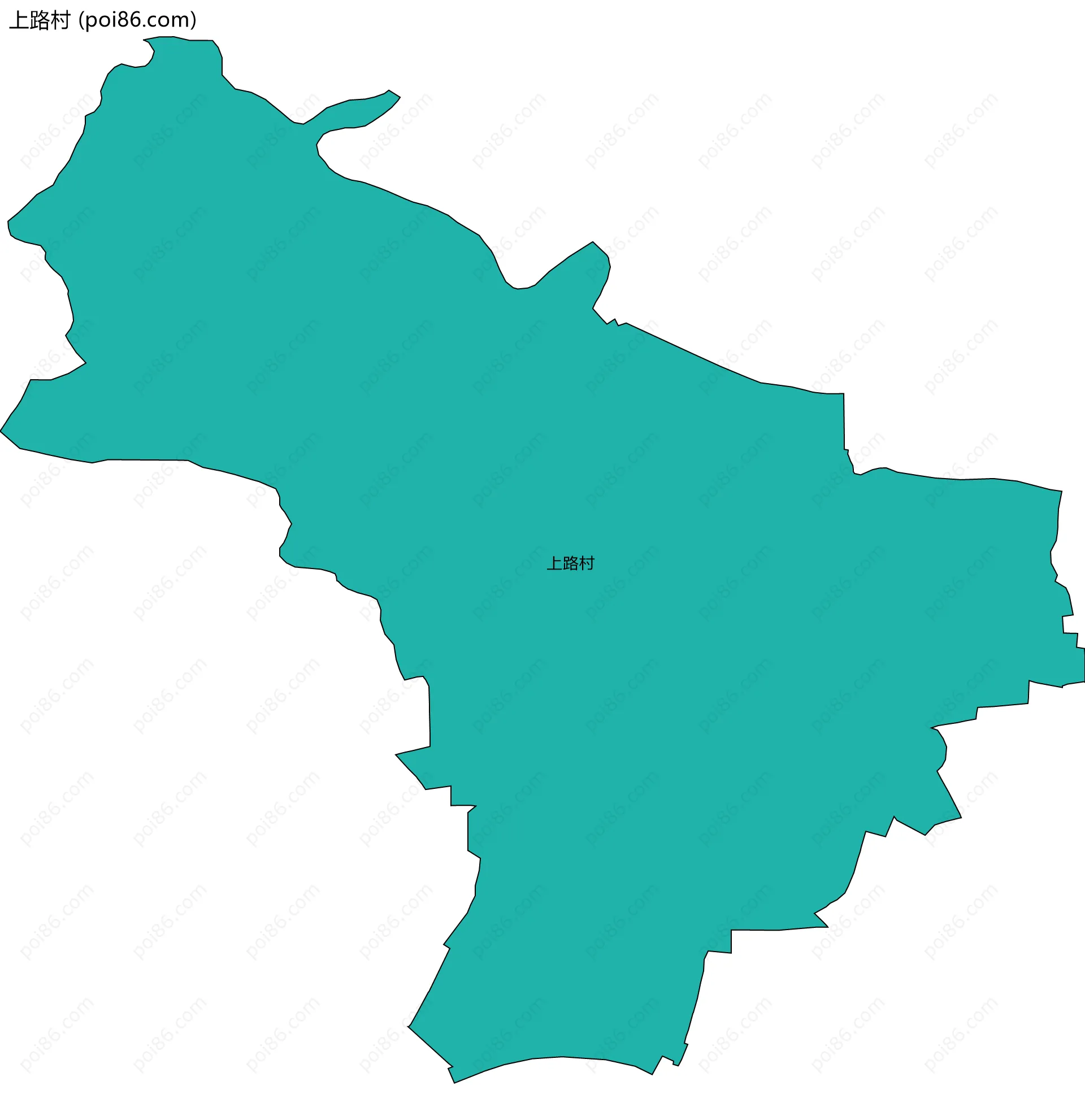 上路村边界地图