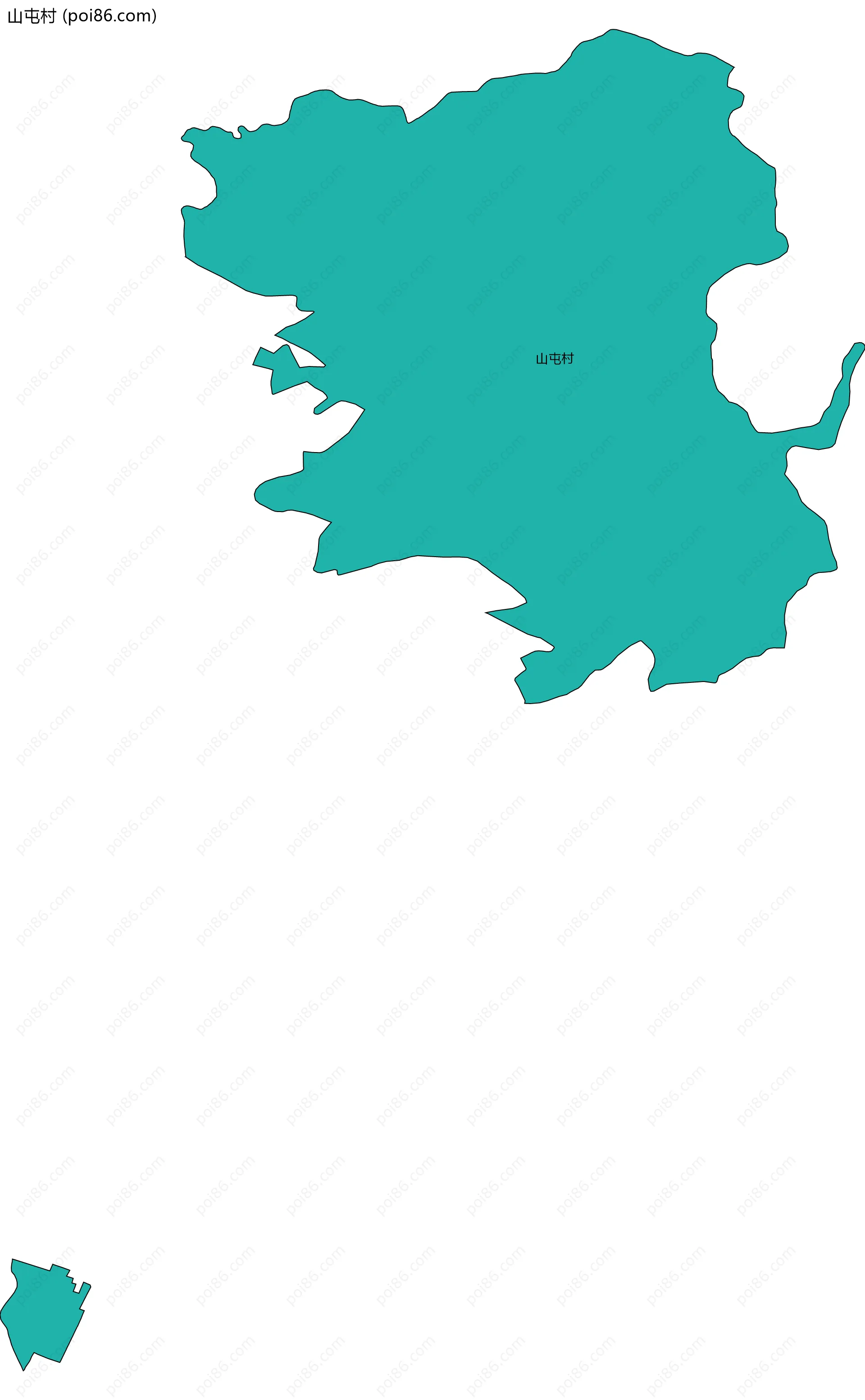 山屯村边界地图