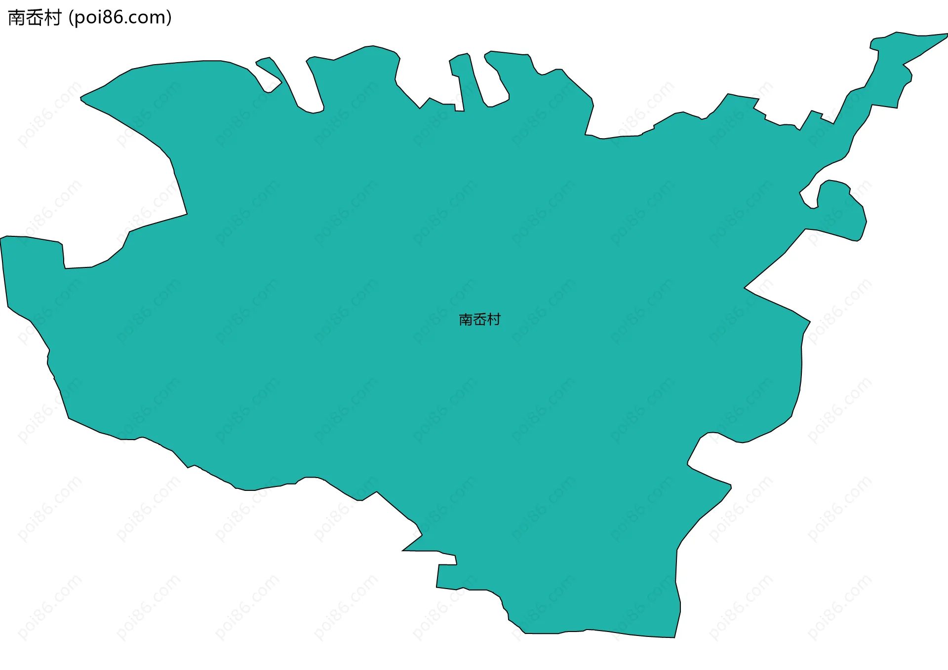 南岙村边界地图