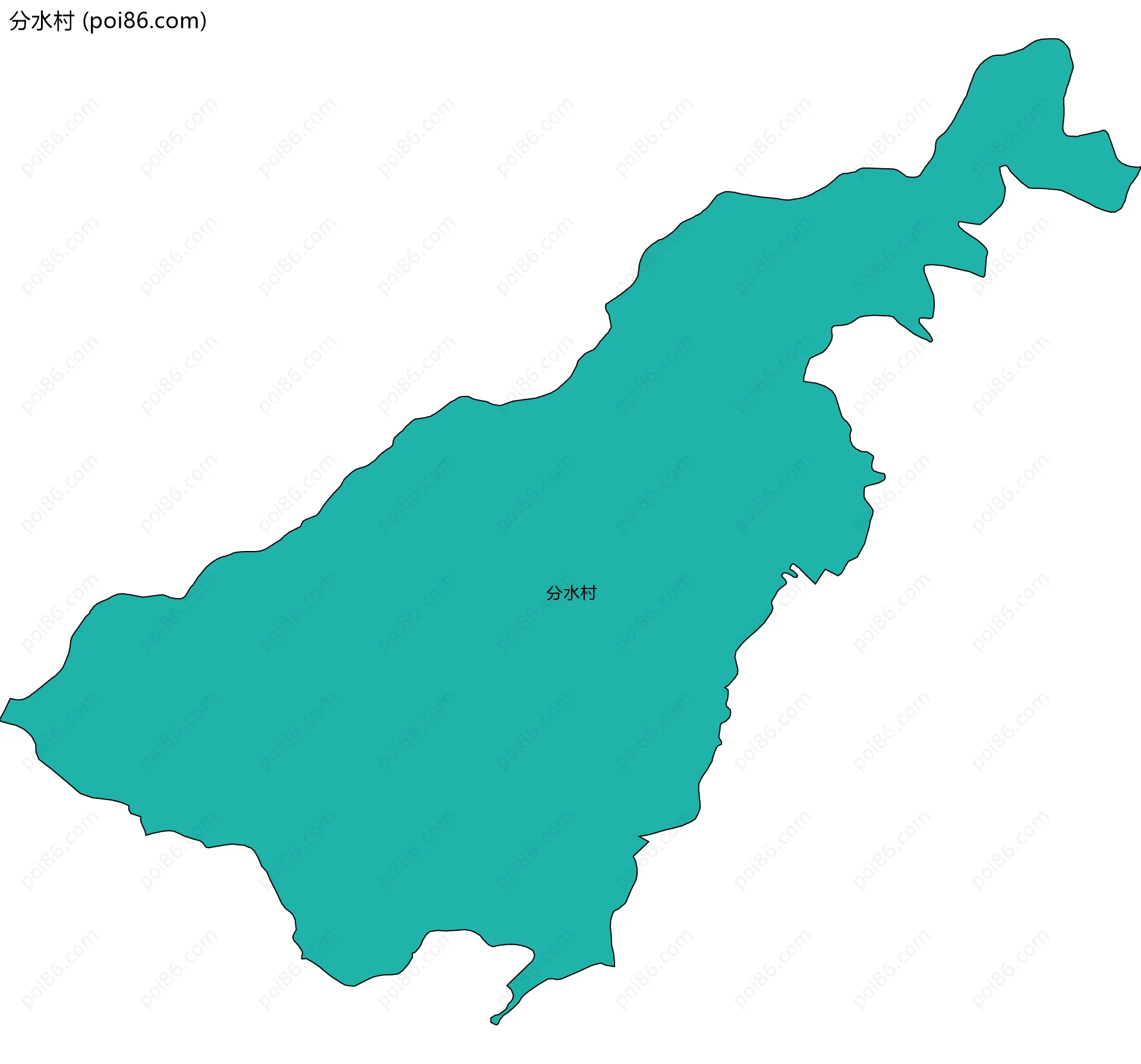 分水村边界地图