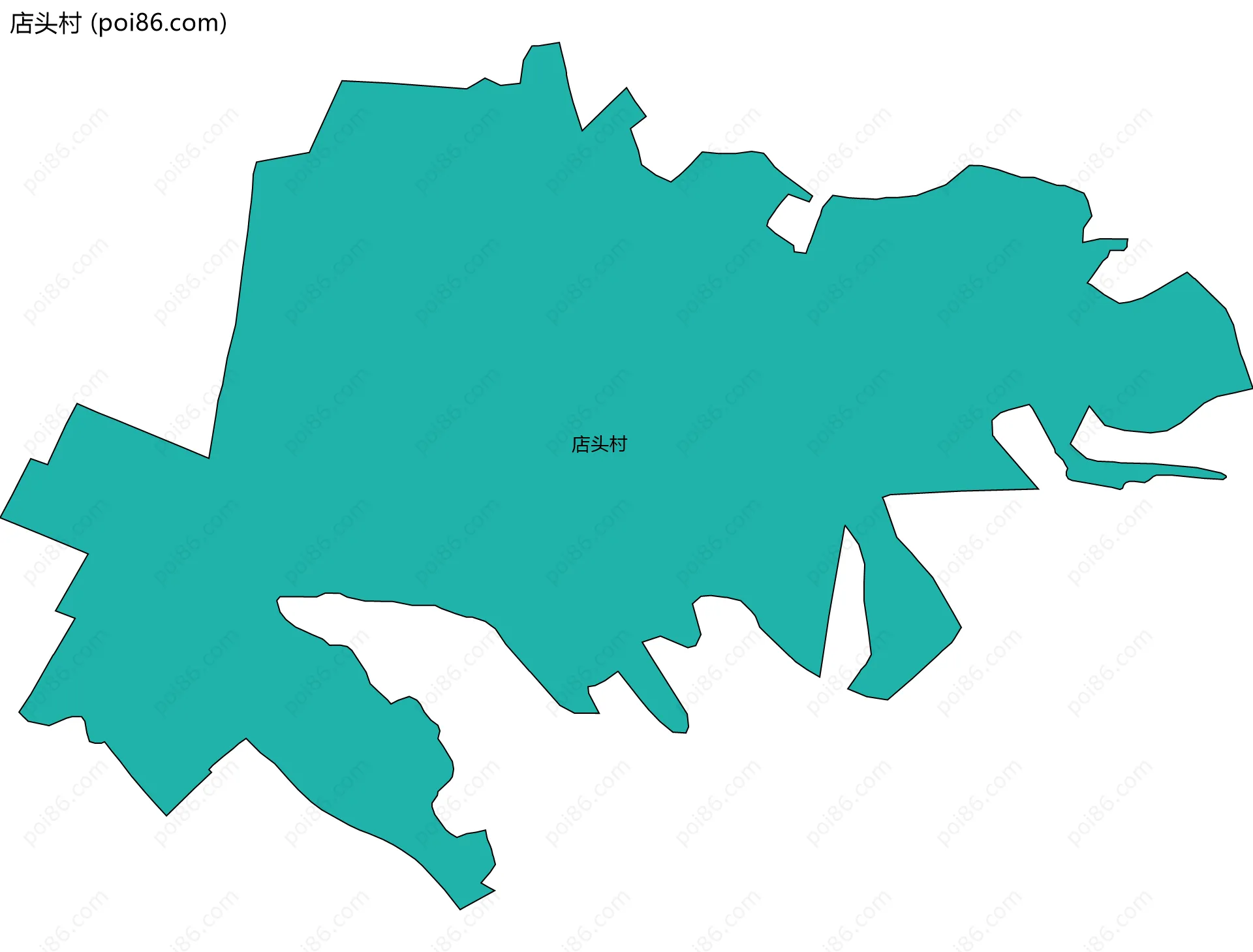 店头村边界地图