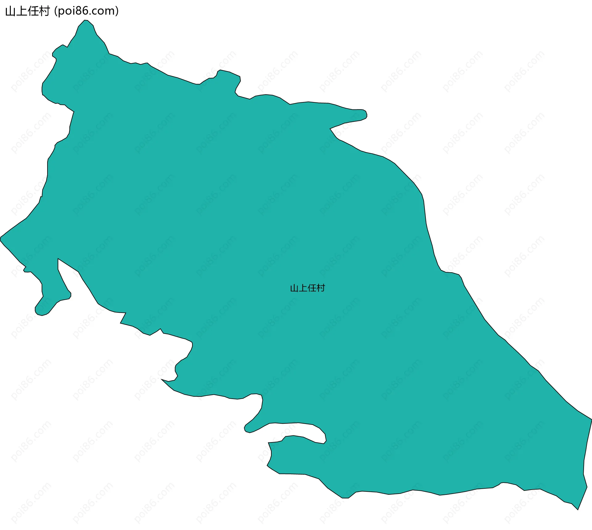 山上任村边界地图