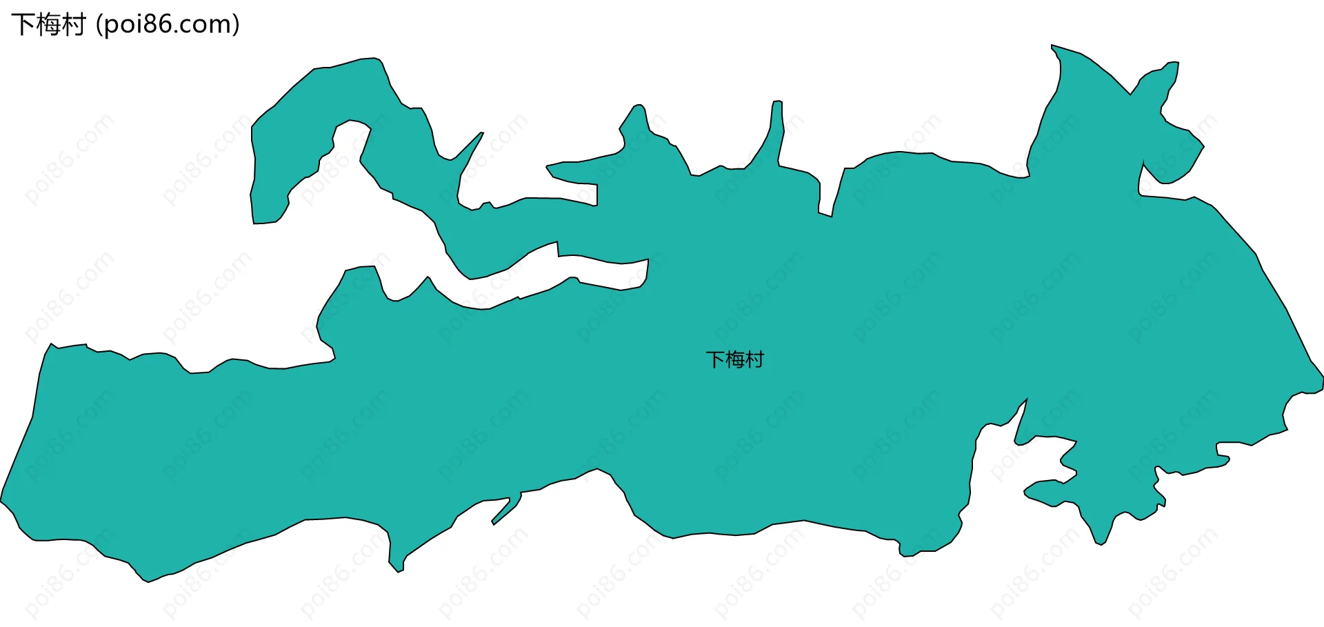 下梅村边界地图